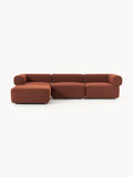 Galeriebild 1 - Modulares Bouclé-Sofa Anton (4-Sitzer) mit Hocker (links/rechts)
