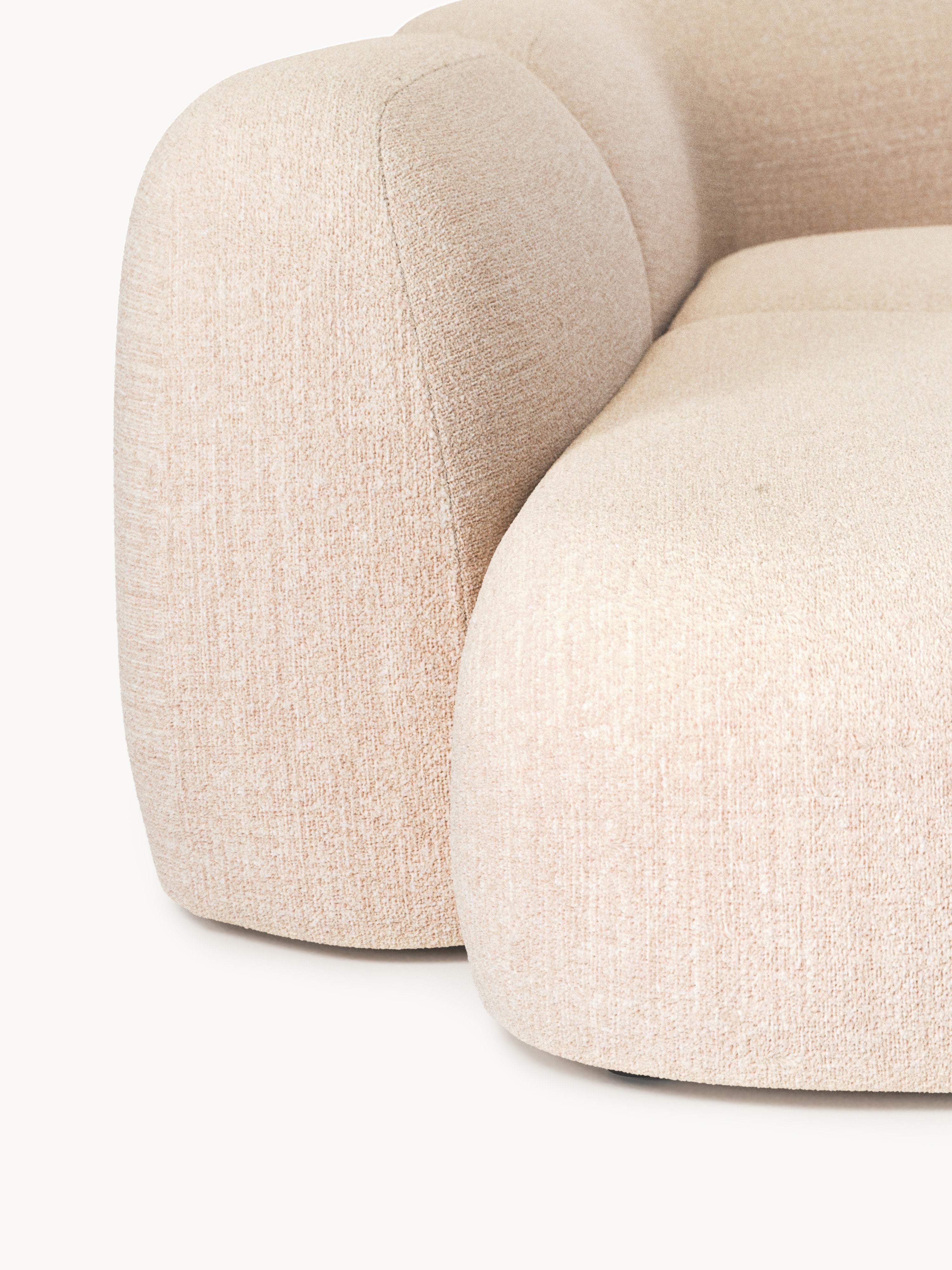 Modulares Bouclé-XL-Sofa Wolke