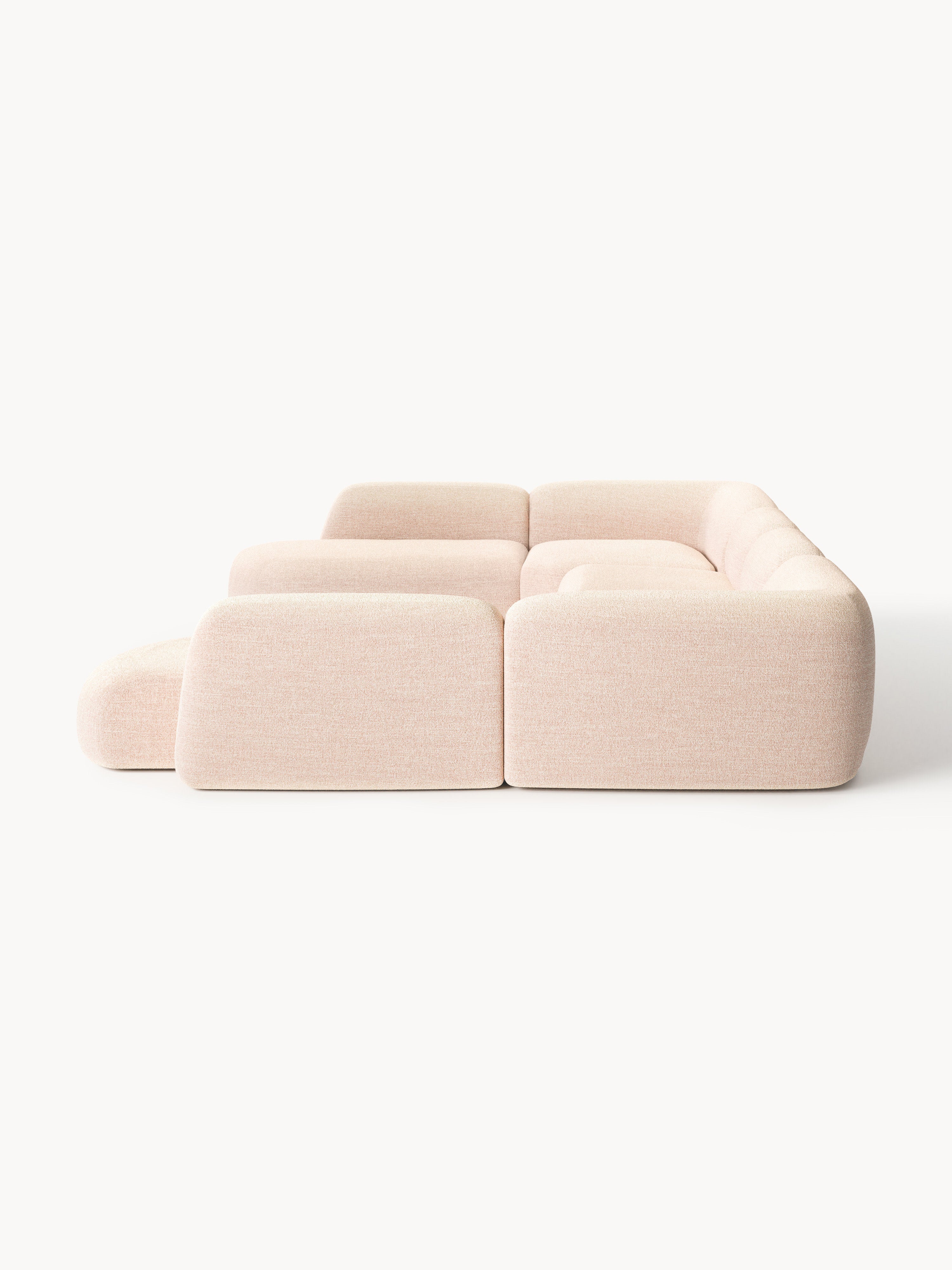 Modulares Bouclé-XL-Sofa Wolke