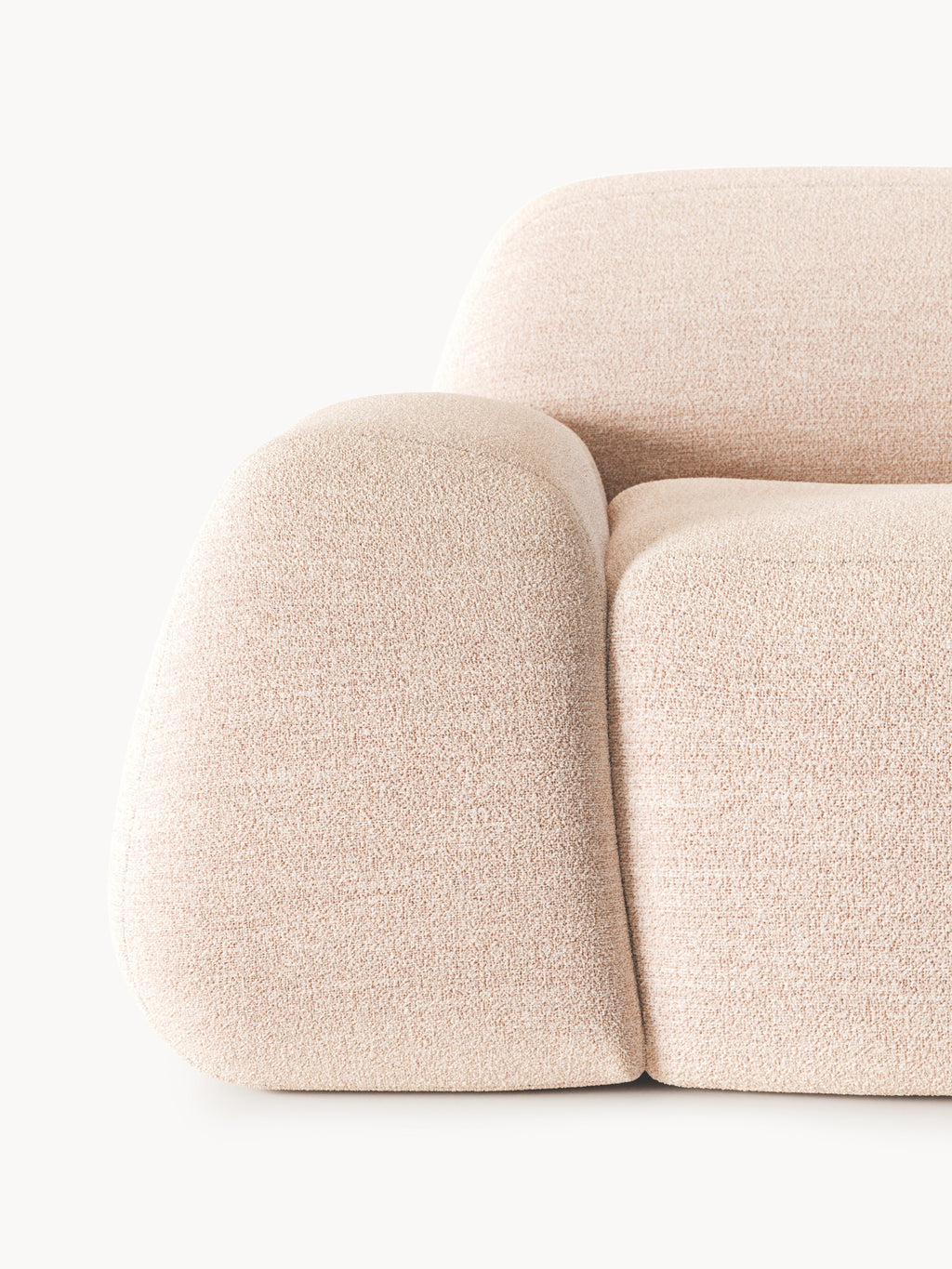 Modulares Bouclé-XL-Sofa Wolke