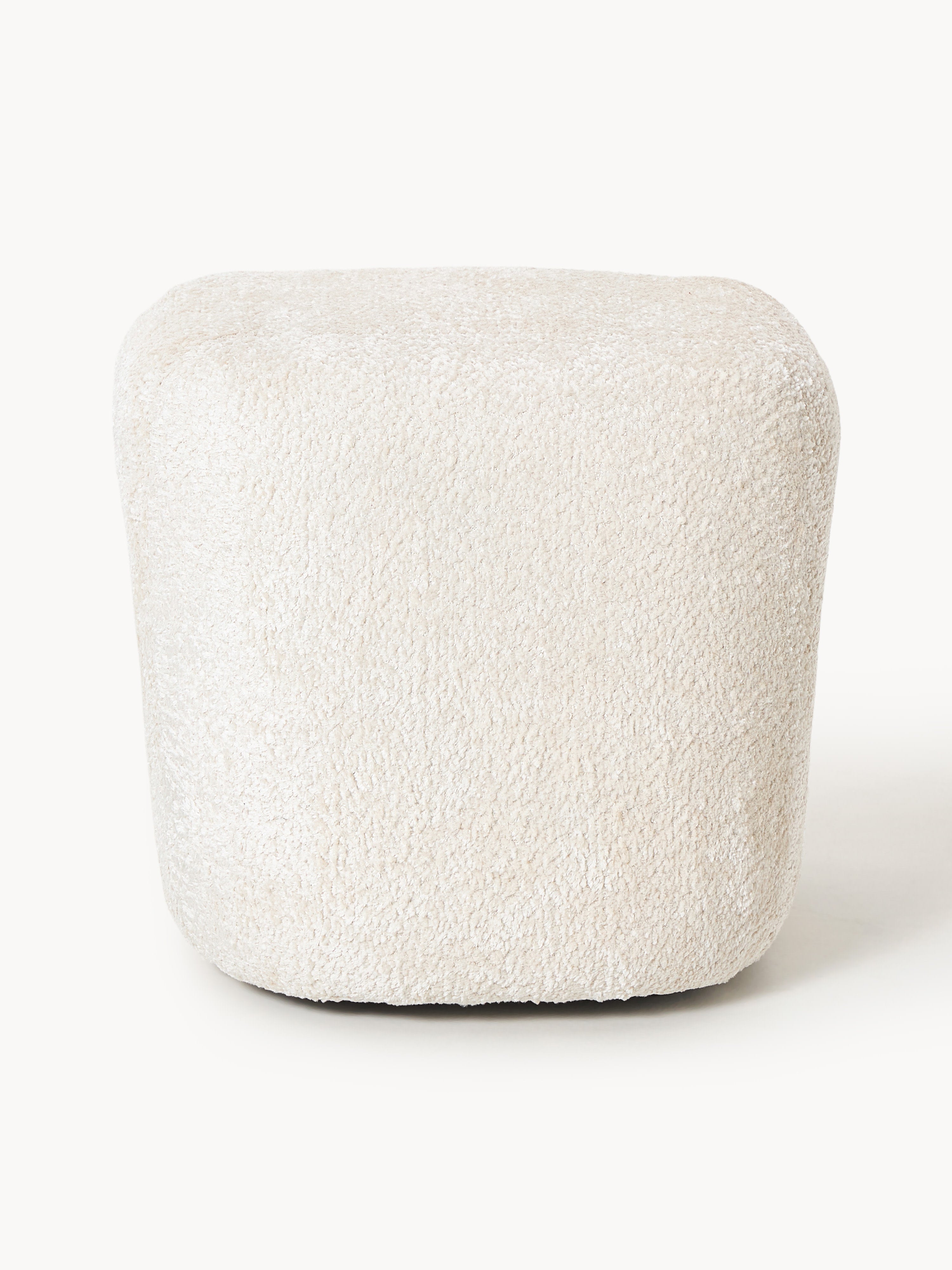 Hohe Ottomane Wolke aus Teddy-Bouclé