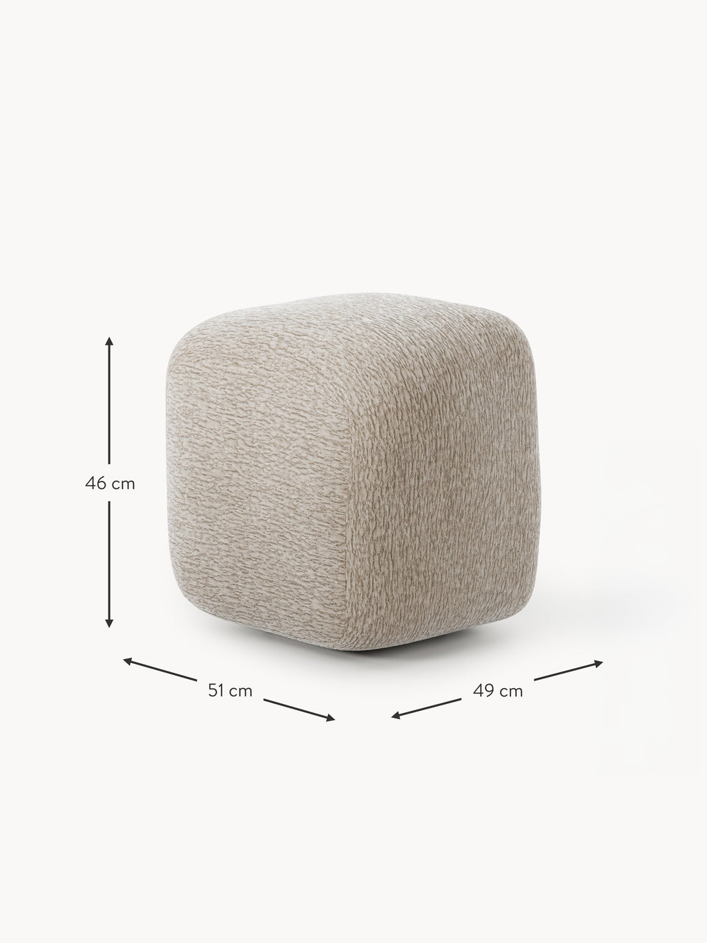 Hoher Sofa-Hocker Wolke