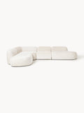 Galeriebild 1 - XL Modulares Teddy-Bouclé-Ecksofa Wolke mit Chaiselongue