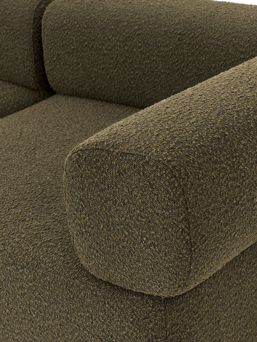 Großes modulares Bouclé-Sofa Anton