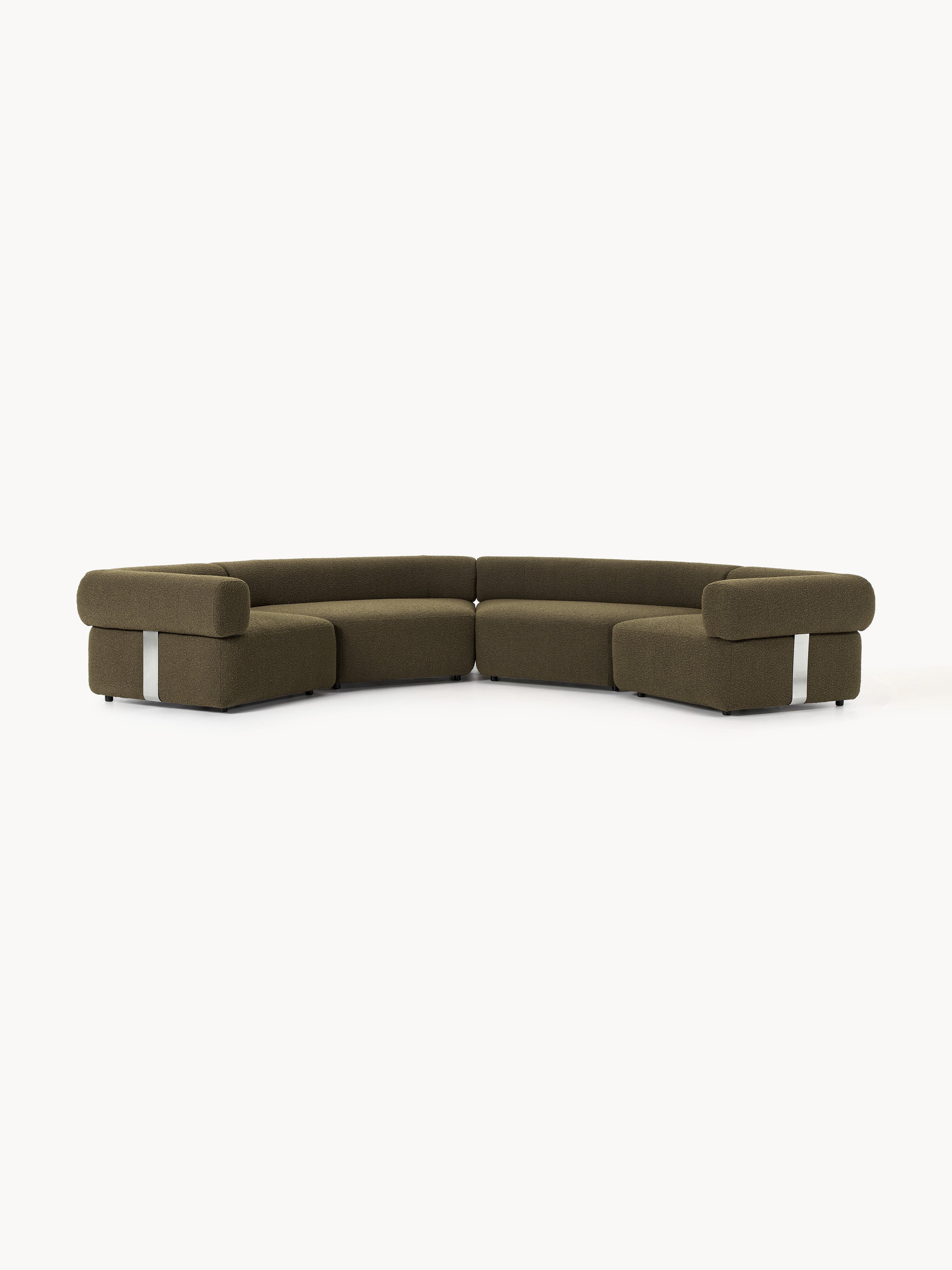 Galeriebild 1 - Großes modulares Bouclé-Sofa Anton