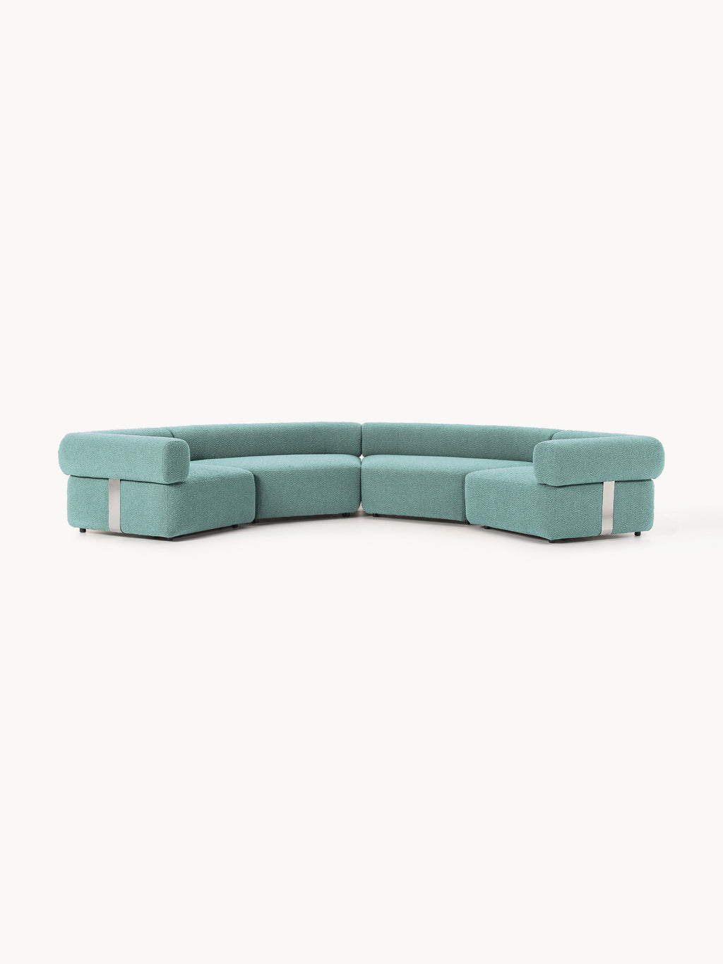 Galeriebild 1 - Großes modulares Bouclé-Sofa Anton