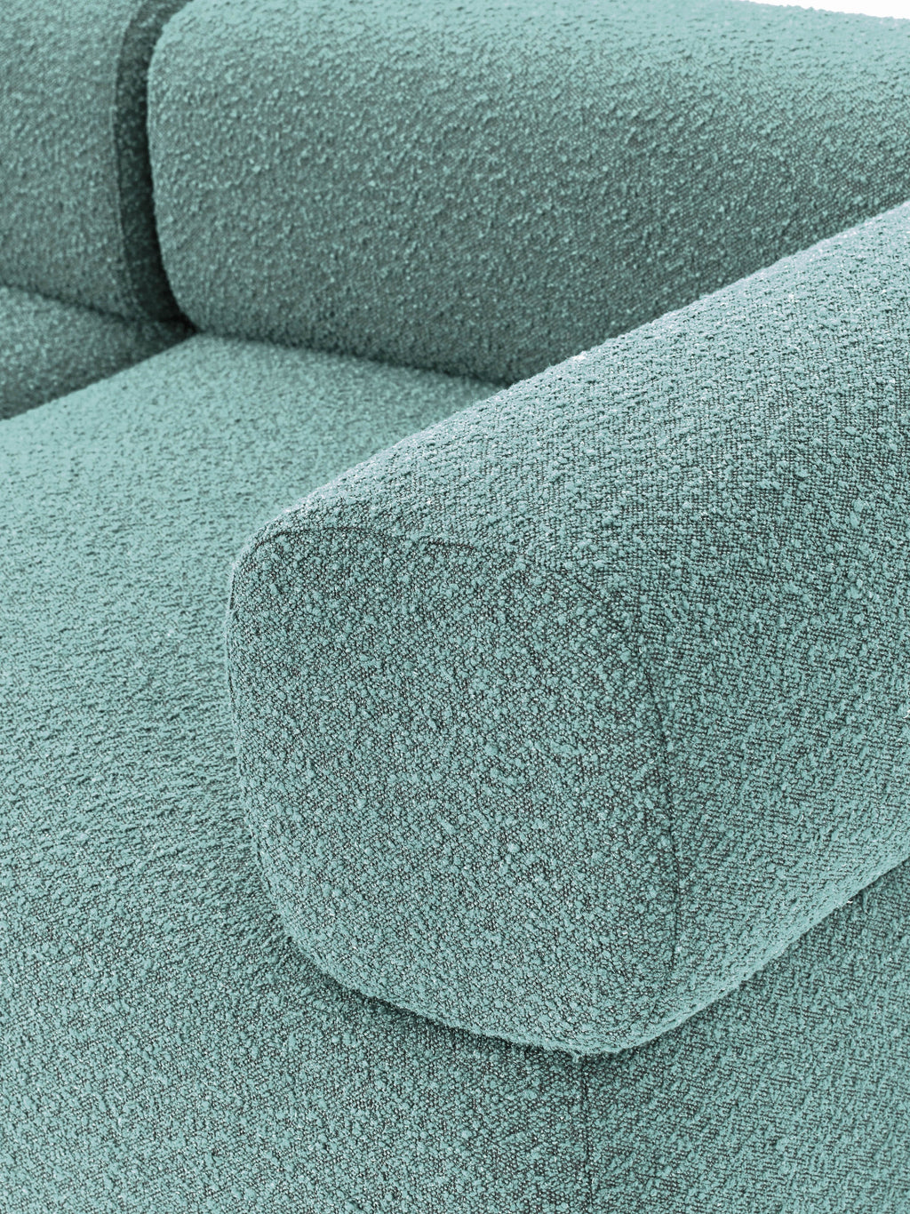 Großes modulares Bouclé-Sofa Anton