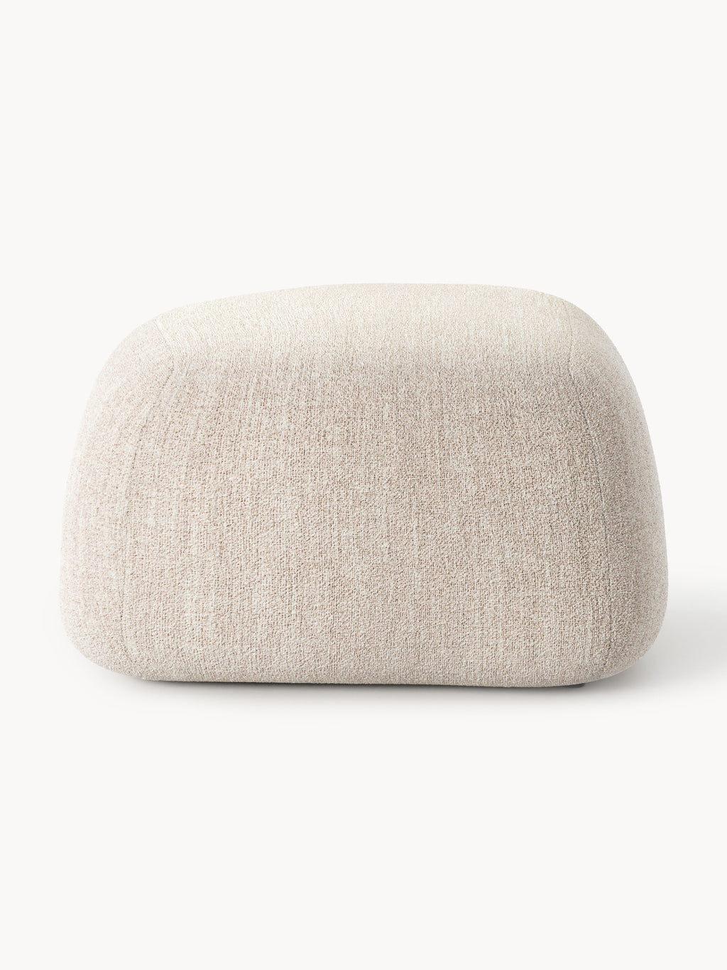 Ovaler Bouclé-Sofa-Hocker Wolke