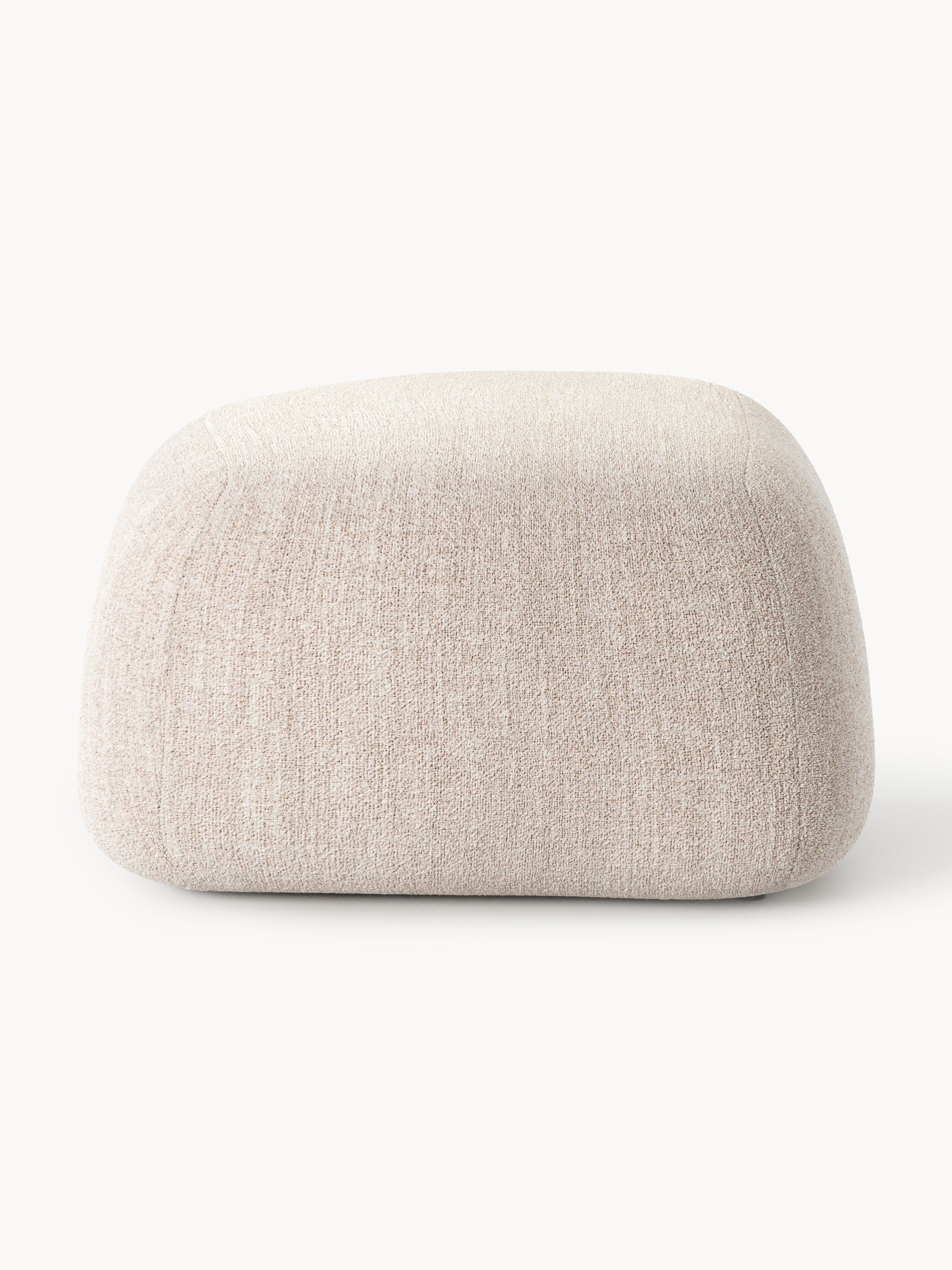 Ovaler Bouclé-Sofa-Hocker Wolke