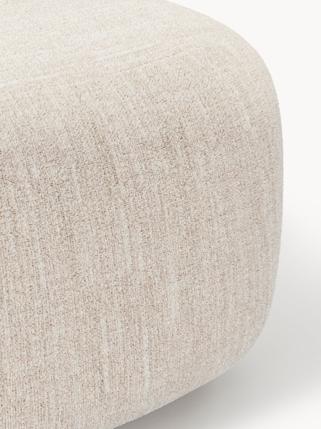 Ovaler Bouclé-Sofa-Hocker Wolke