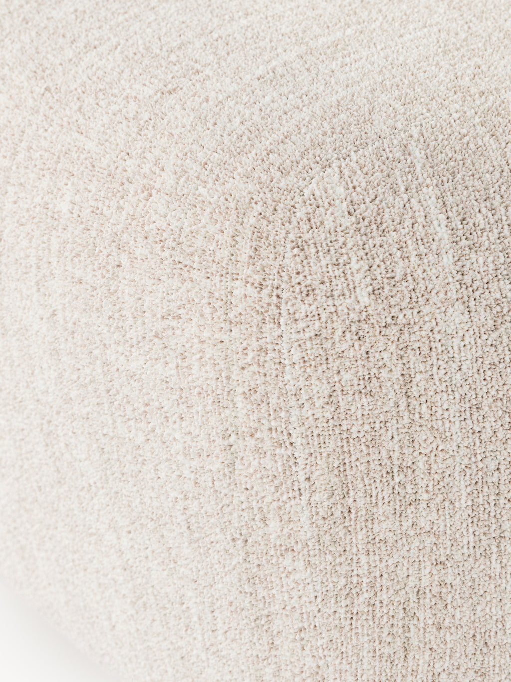 Ovaler Bouclé-Sofa-Hocker Wolke