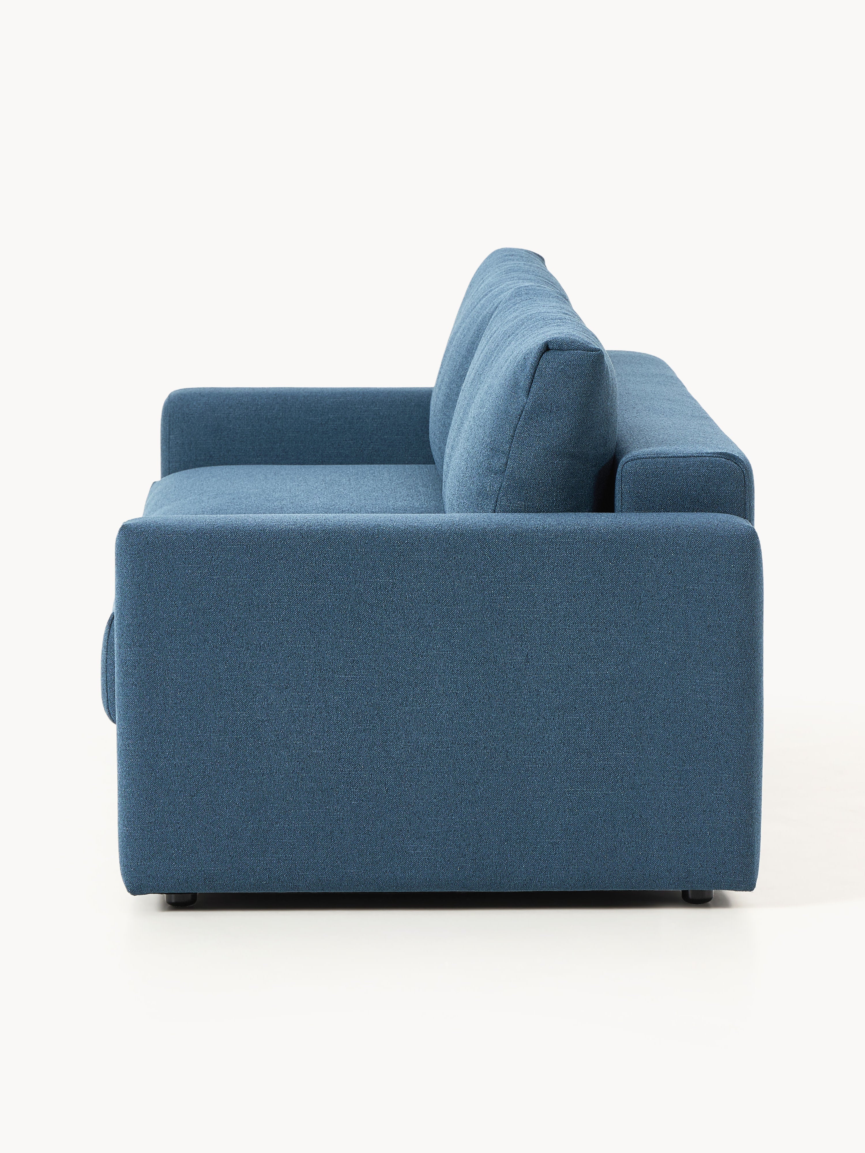 Bouclé-Schlafsofa Tasha (3-Sitzer) mit Stauraum