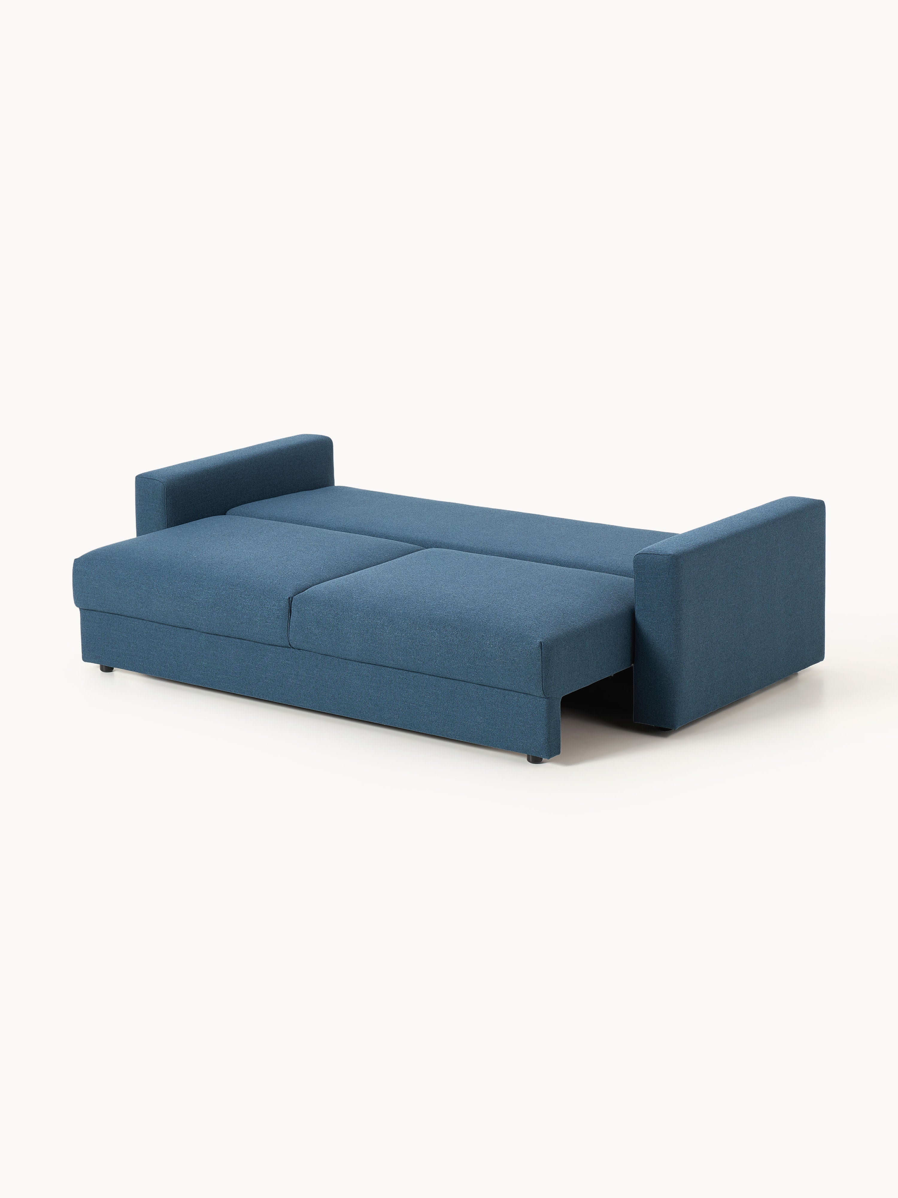 Bouclé-Schlafsofa Tasha (3-Sitzer) mit Stauraum