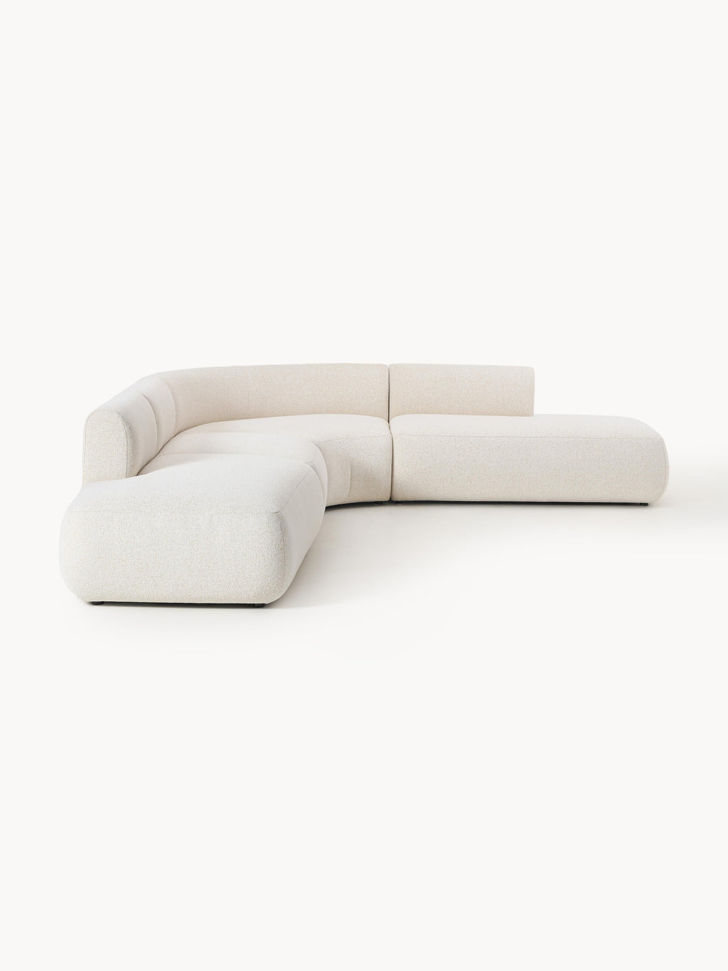 Modulares Bouclé-Ecksofa Sofia (4-Sitzer)