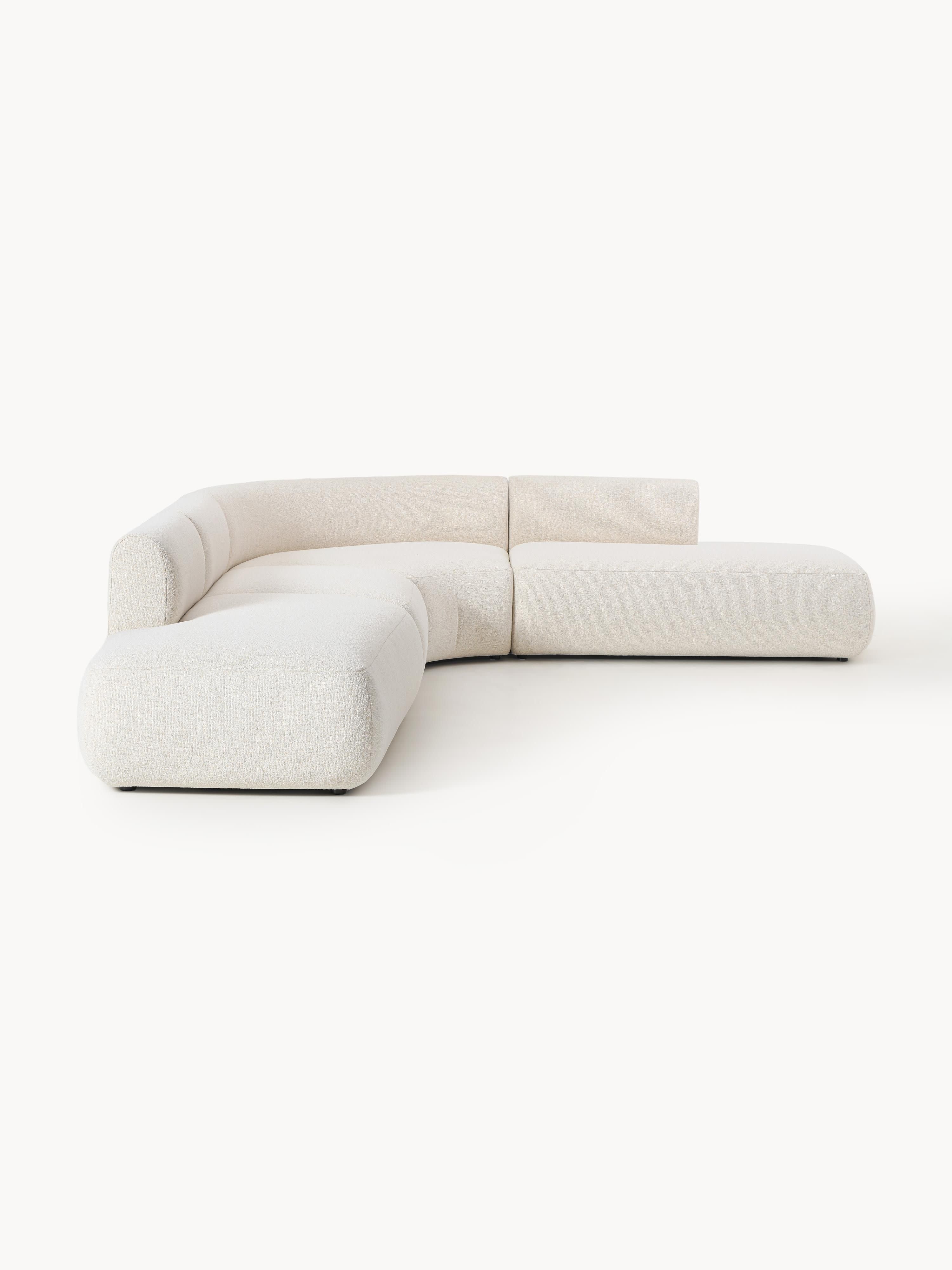 Modulares Bouclé-Ecksofa Sofia (4-Sitzer)