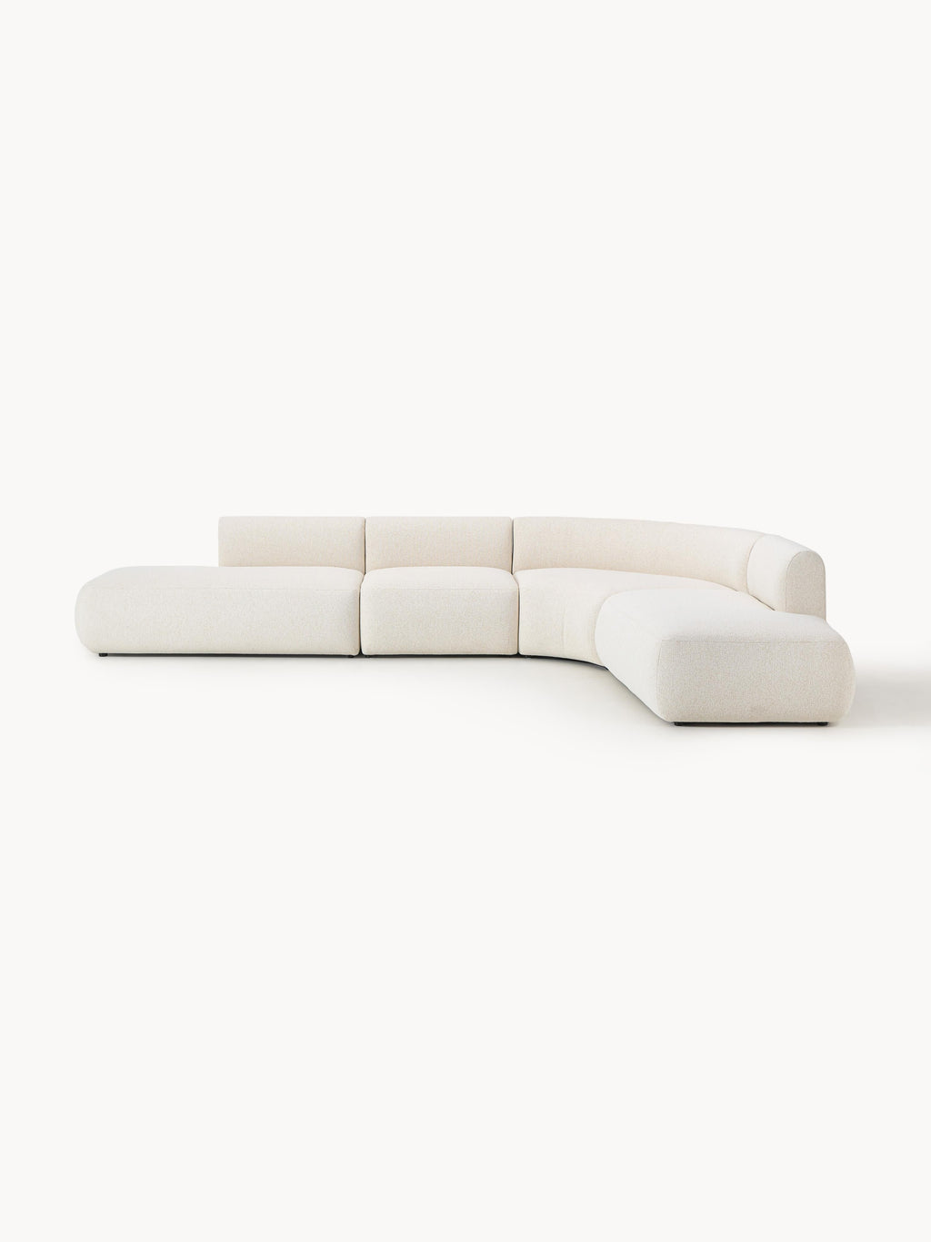 Galeriebild 1 - Modulares Bouclé-Ecksofa Sofia (4-Sitzer)