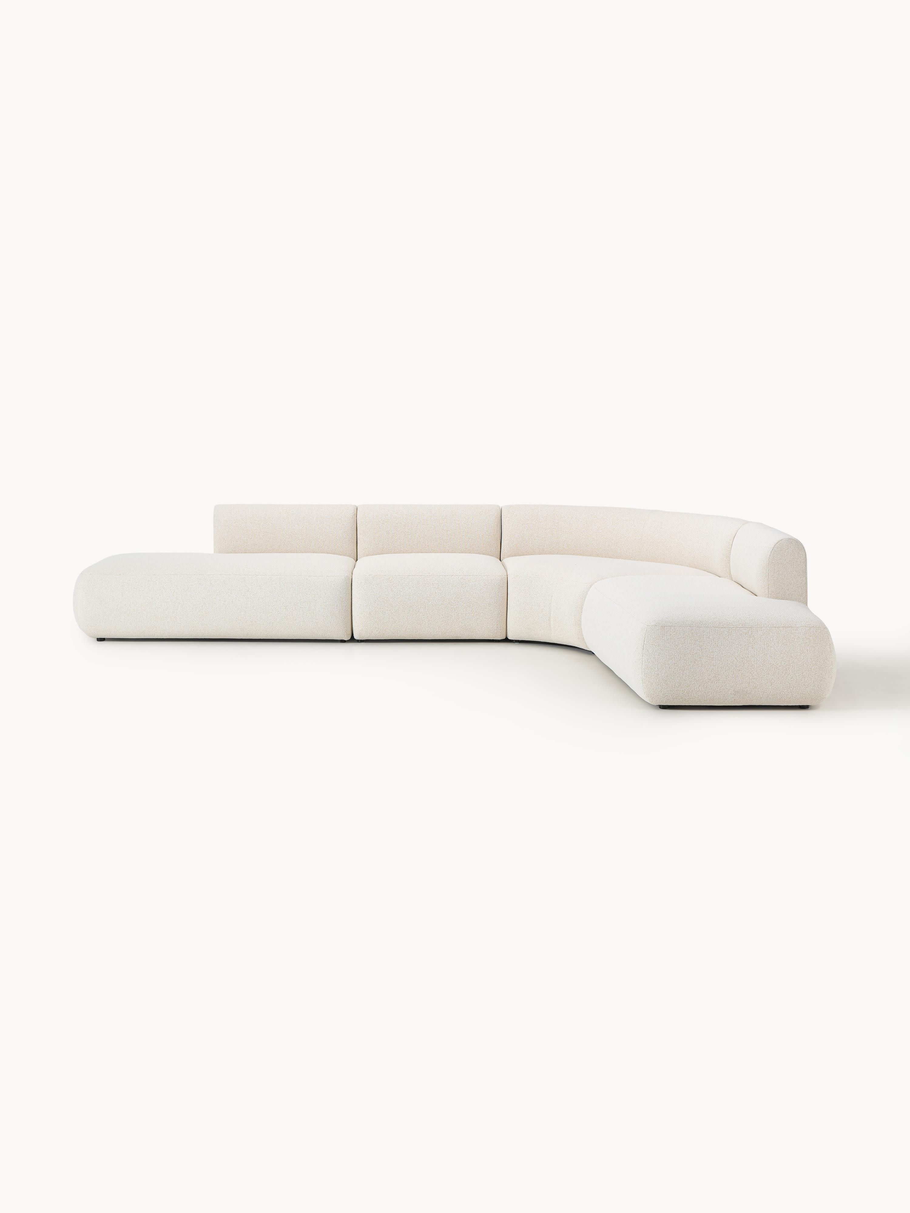 Galeriebild 1 - Modulares Bouclé-Ecksofa Sofia (4-Sitzer)
