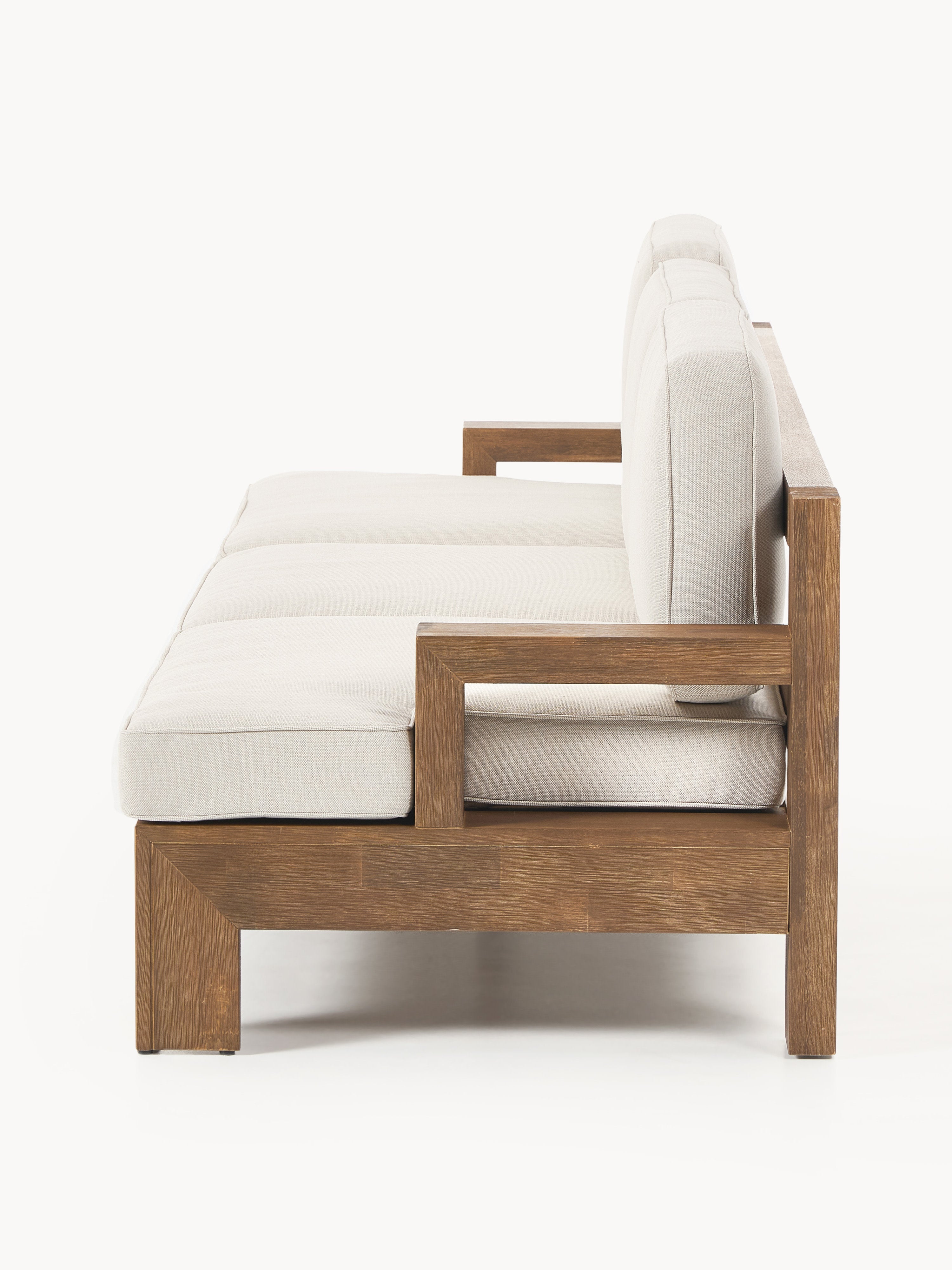Garten-Loungesofa Joshua (3-Sitzer) aus Akazienholz