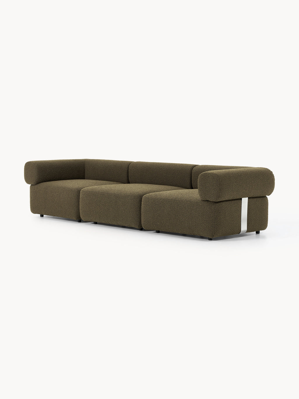 Modulares Bouclé-Sofa Anton (4-Sitzer)