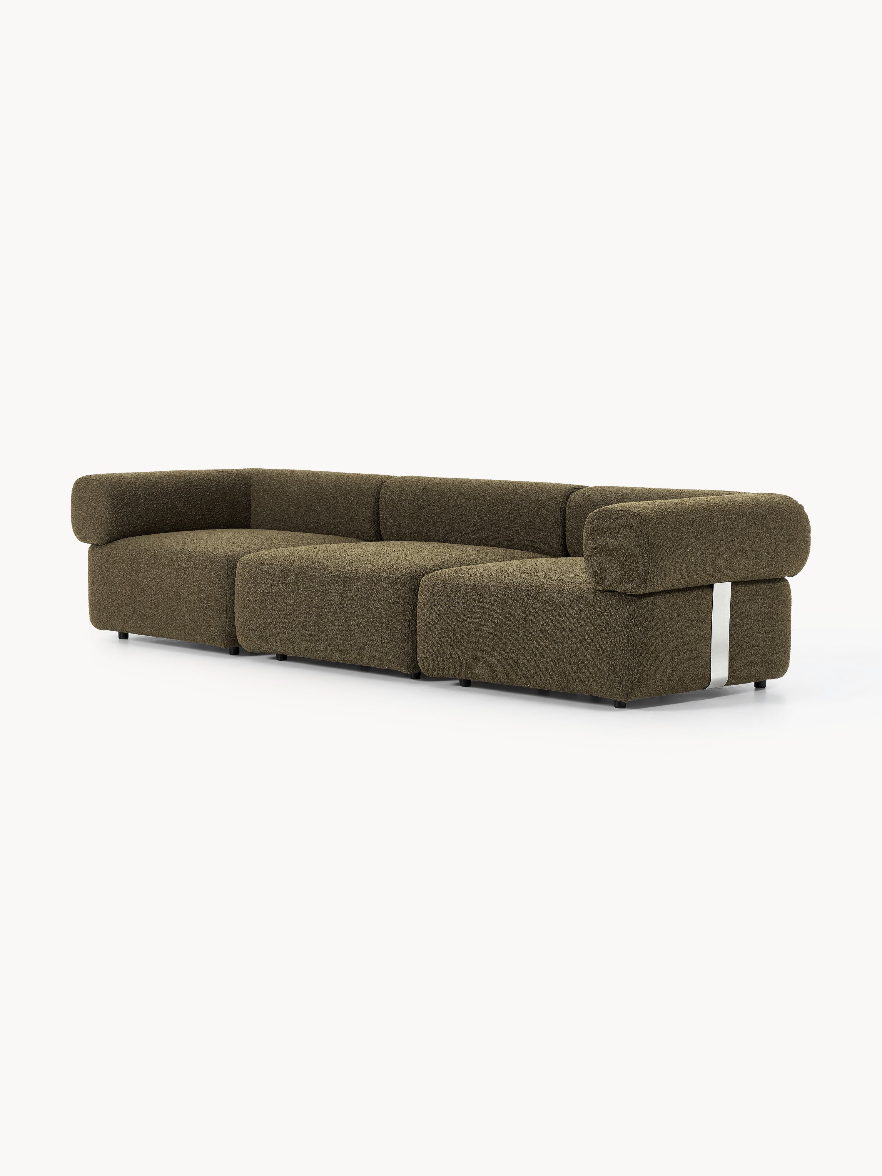 Modulares Bouclé-Sofa Anton (4-Sitzer)