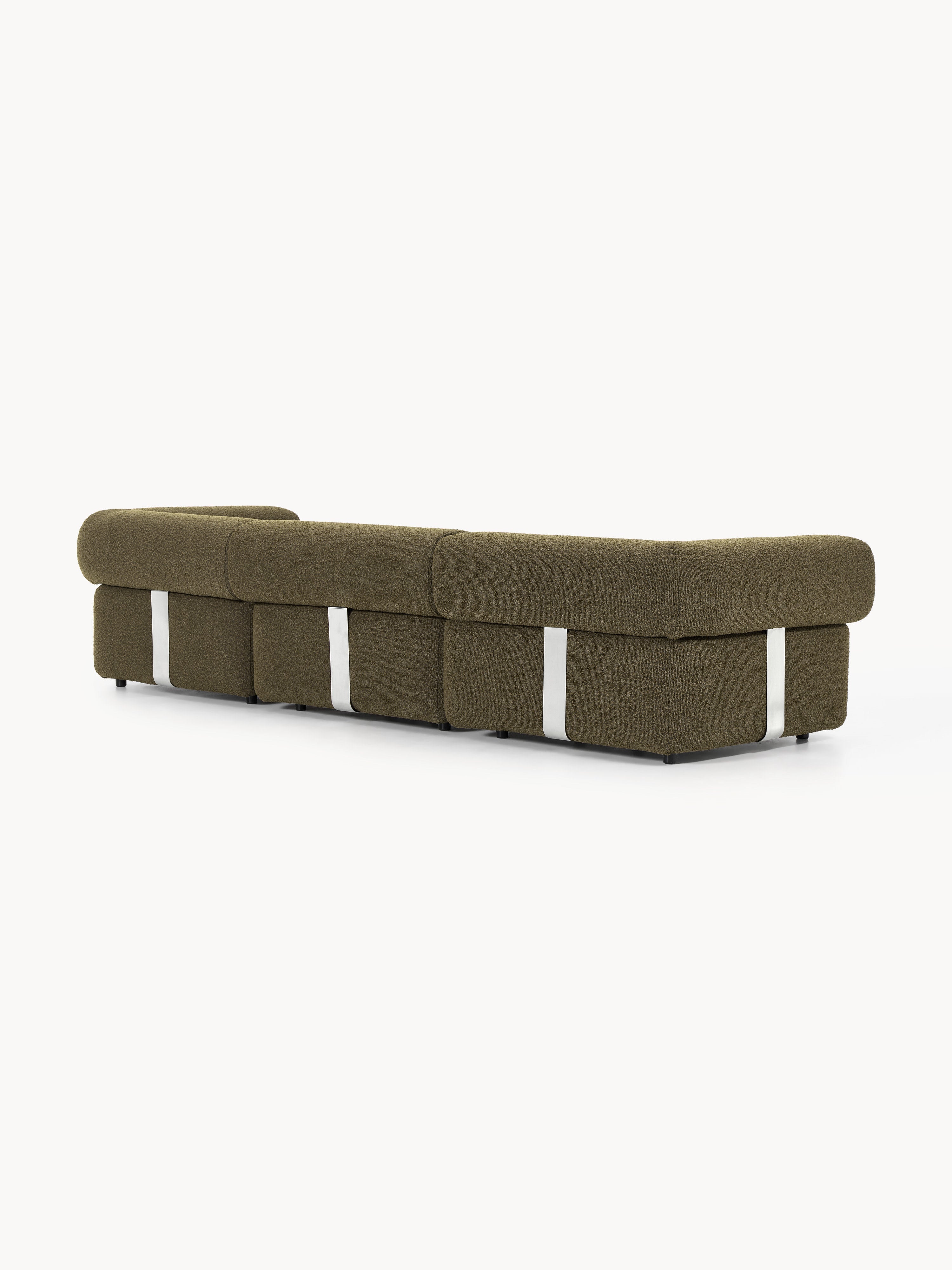 Modulares Bouclé-Sofa Anton (4-Sitzer)
