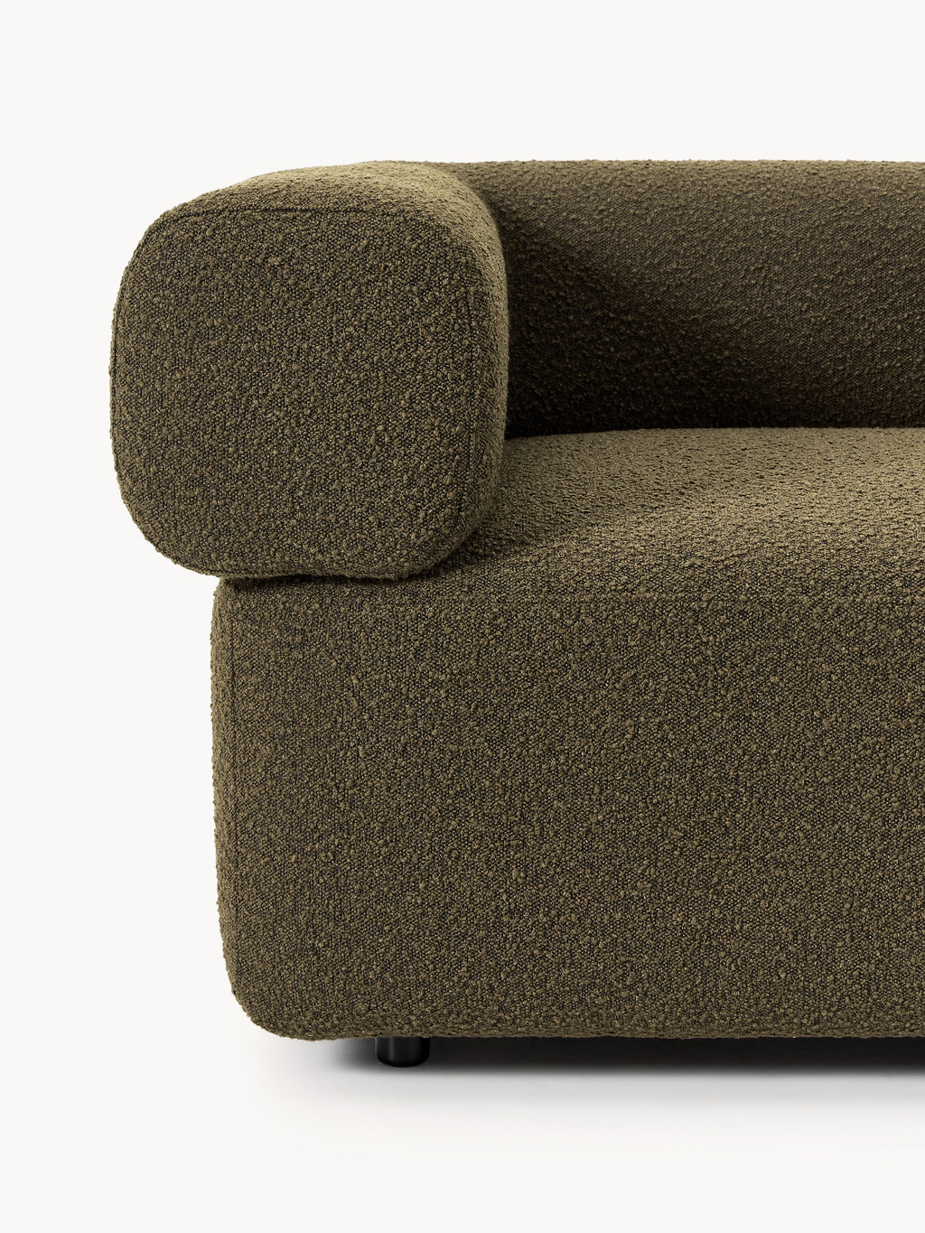 Modulares Bouclé-Sofa Anton (4-Sitzer)