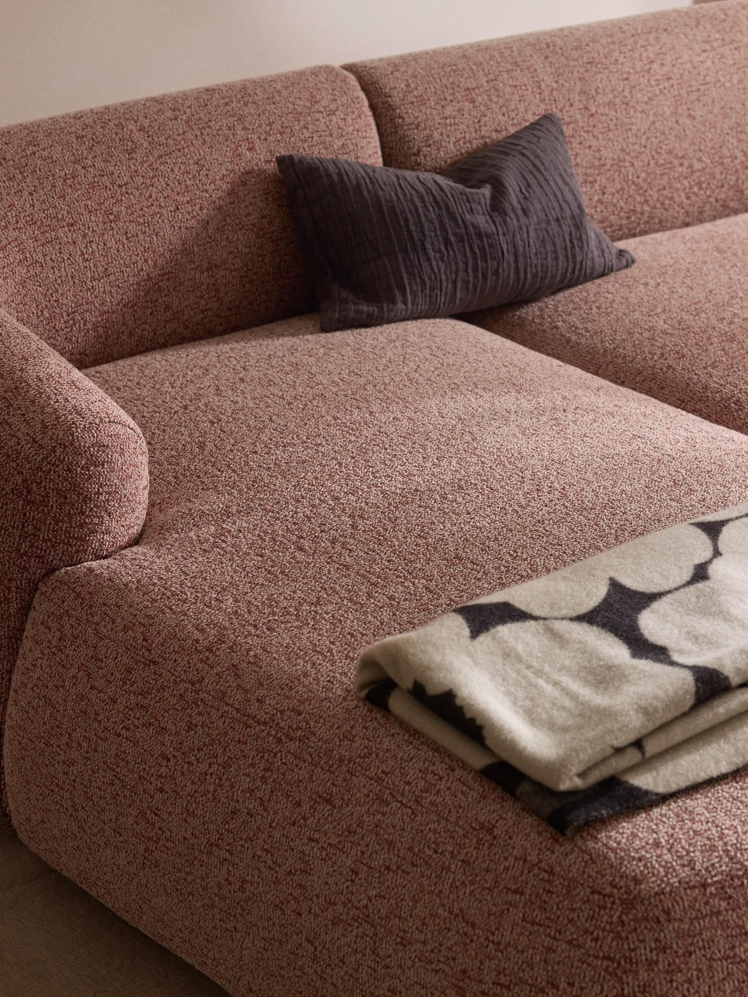 Bouclé-Chaise-Eckmodul Sofia