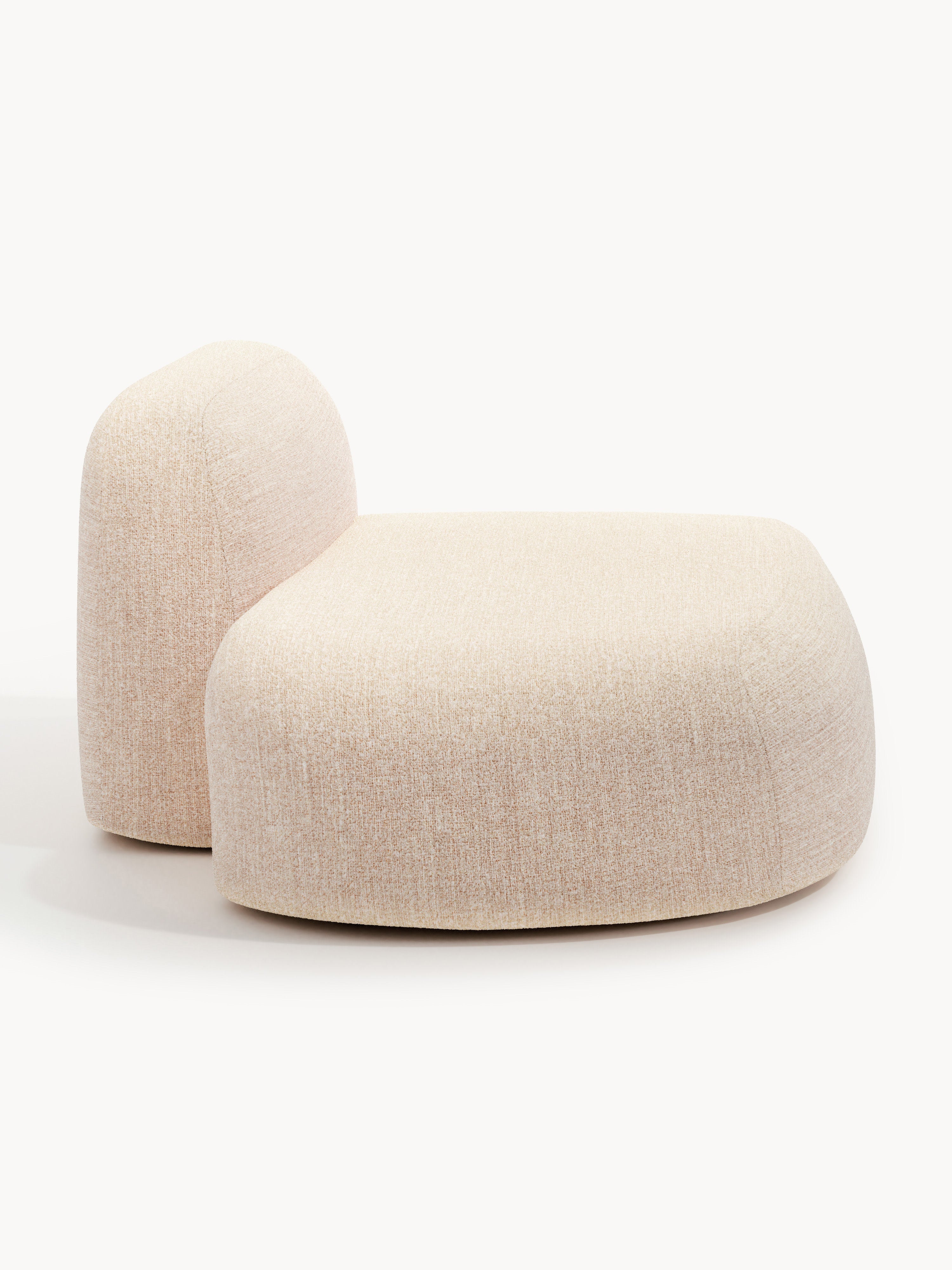 Bouclé-Chaise-Modul Wolke
