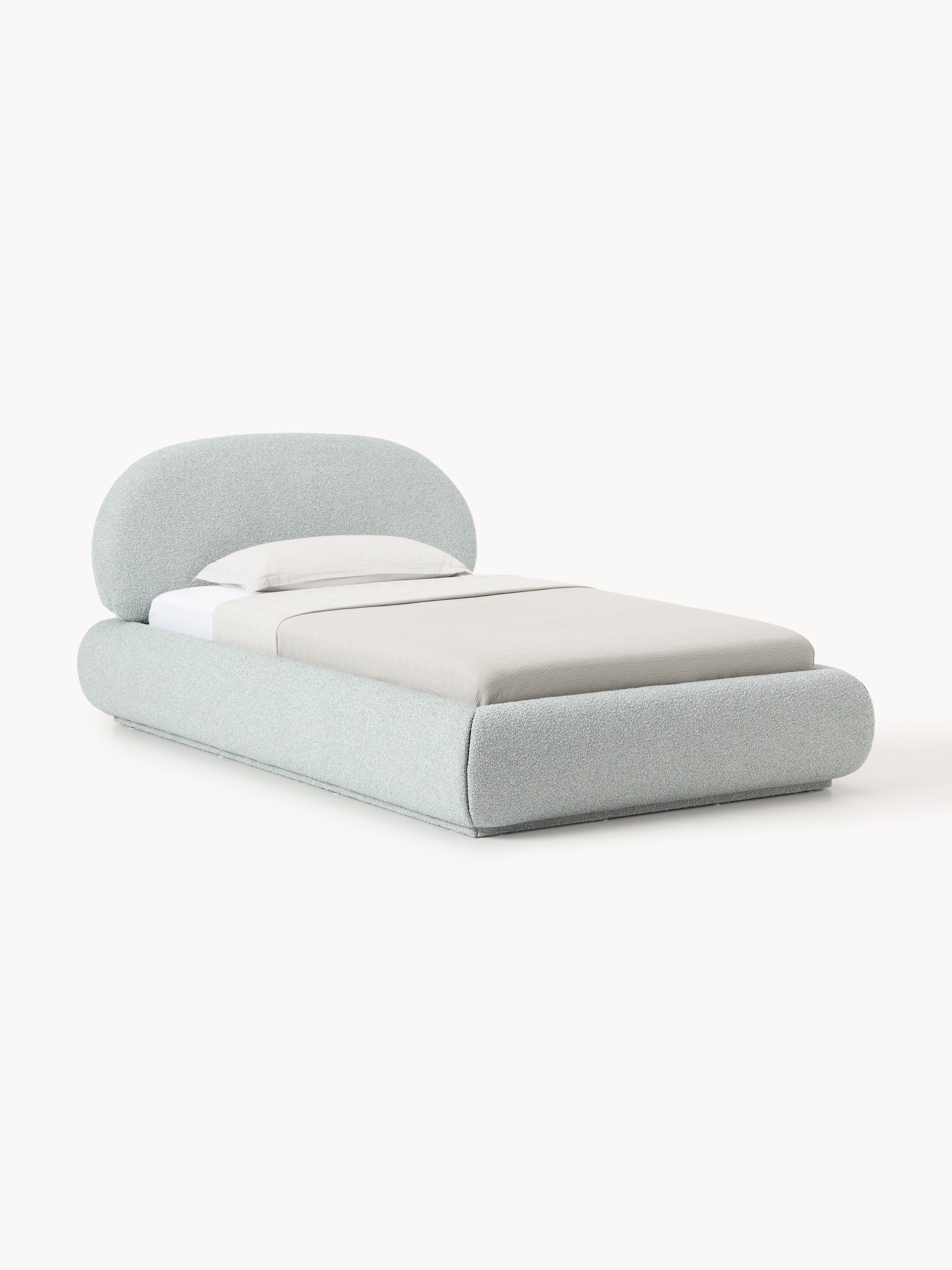 Galeriebild 1 - Bouclé-Polster-Einzelbett Alba