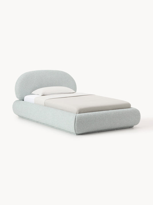 Galeriebild 1 - Bouclé-Polster-Einzelbett Alba