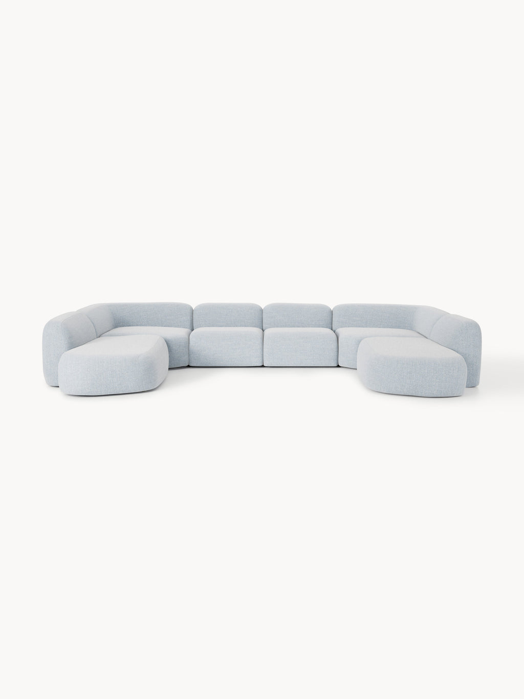 Modulares Bouclé-XL-Sofa Wolke