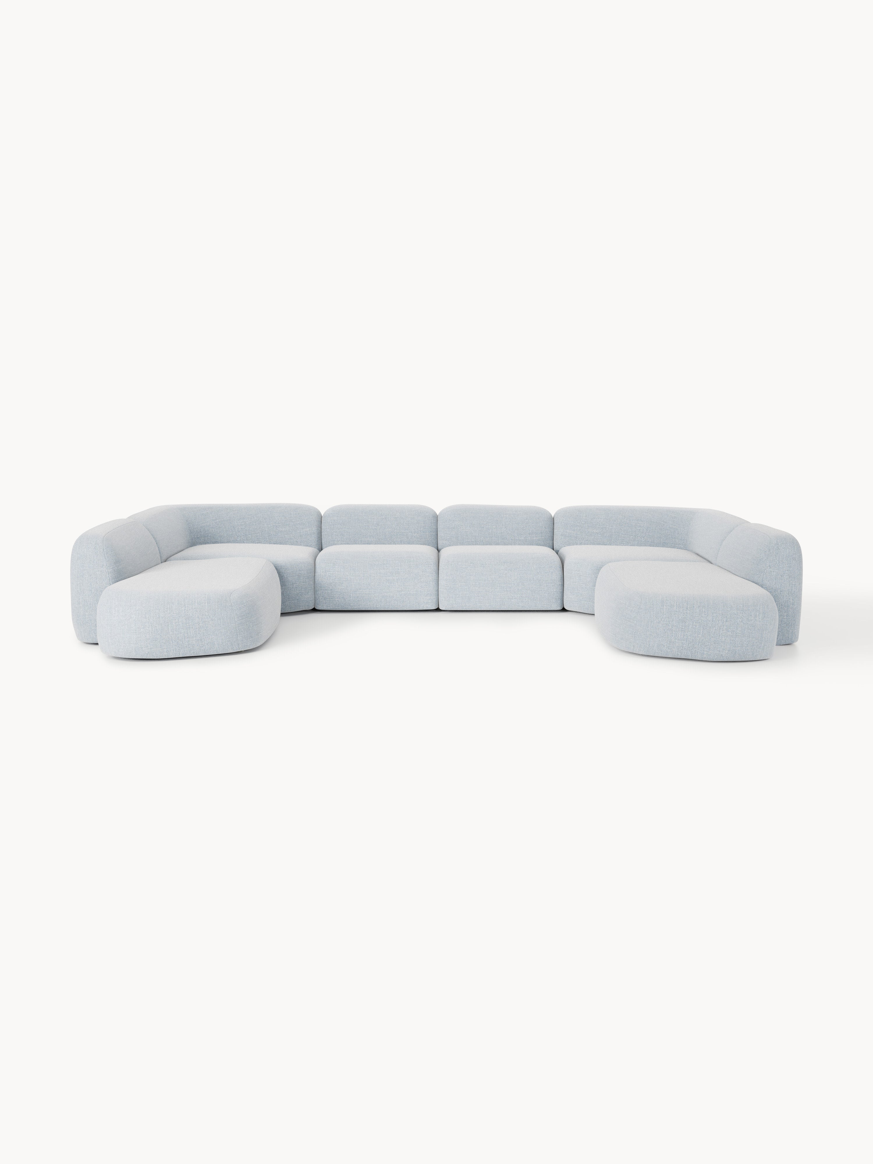 Modulares Bouclé-XL-Sofa Wolke
