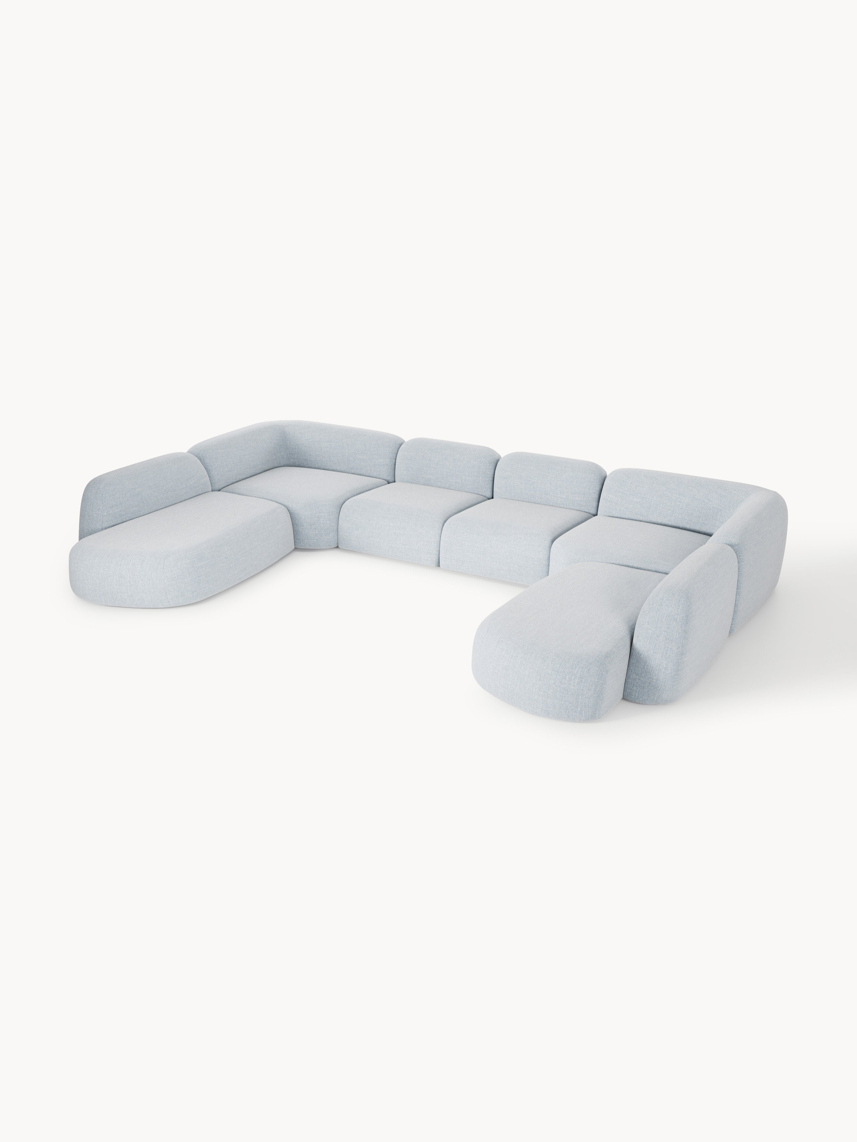 Galeriebild 1 - Modulares Bouclé-XL-Sofa Wolke