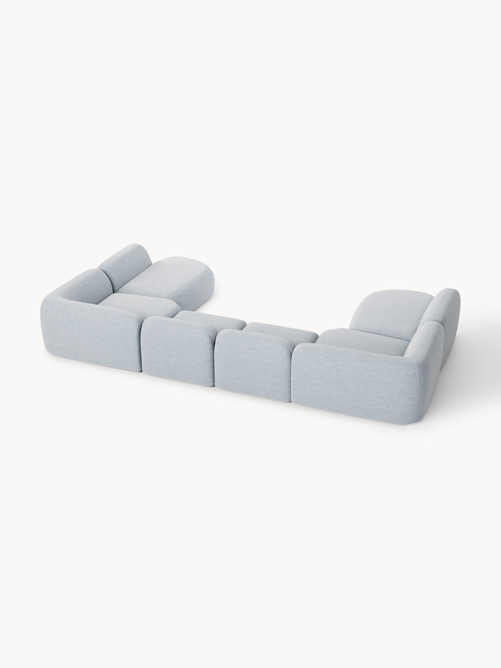 Modulares Bouclé-XL-Sofa Wolke