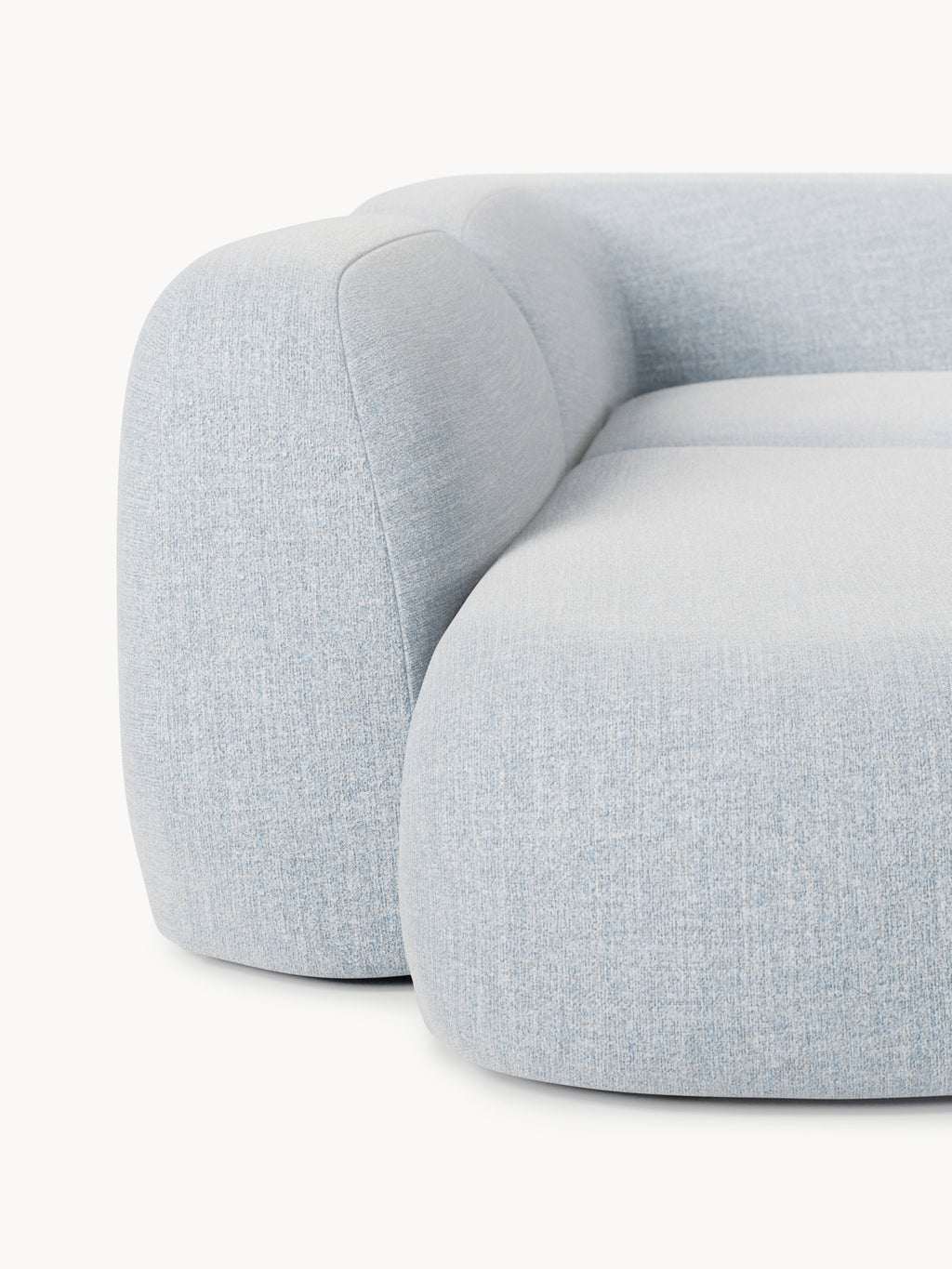 Modulares Bouclé-XL-Sofa Wolke
