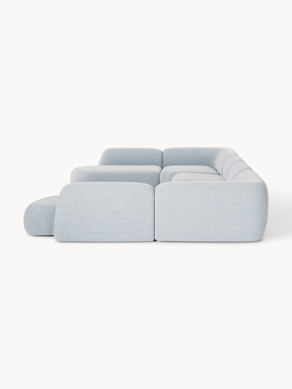Modulares Bouclé-XL-Sofa Wolke