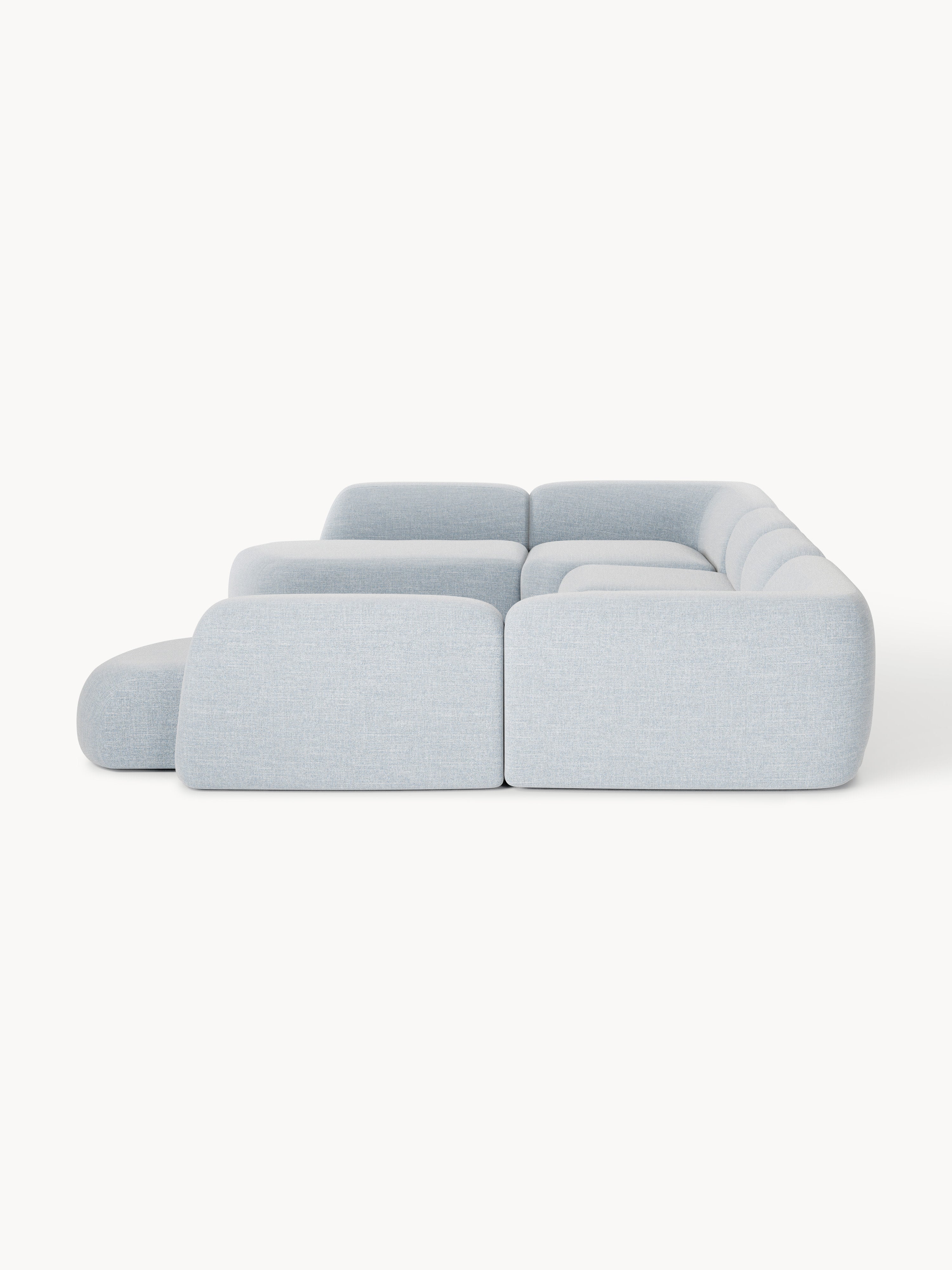 Modulares Bouclé-XL-Sofa Wolke