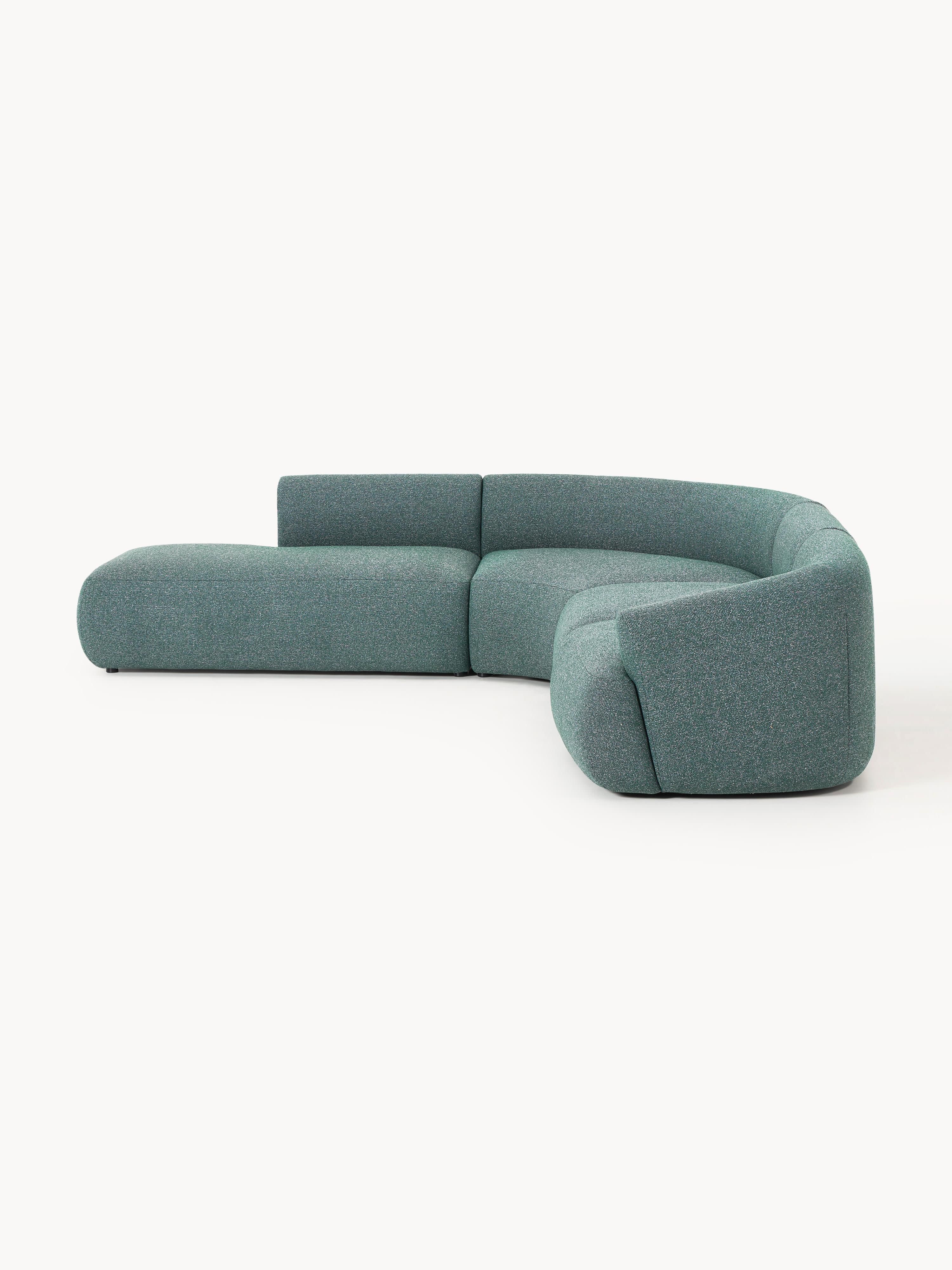 Modulares Bouclé-Ecksofa Sofia (4-Sitzer)