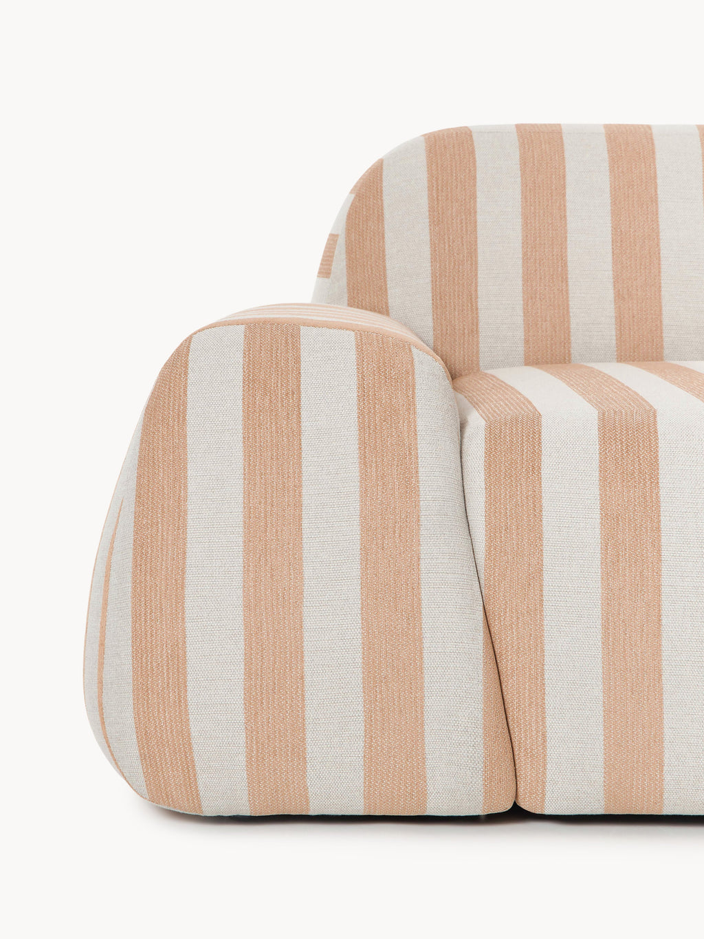 Modulares Gestreiftes Sofa Wolke (4-Sitzer)