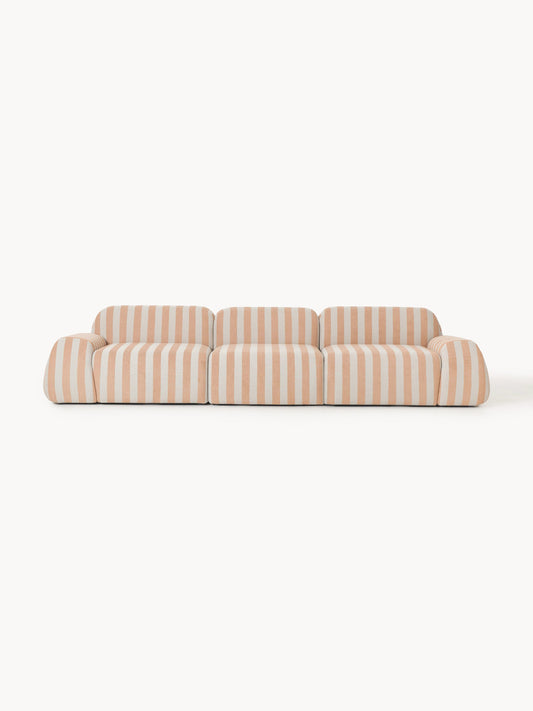 Galeriebild 1 - Modulares Gestreiftes Sofa Wolke (4-Sitzer)