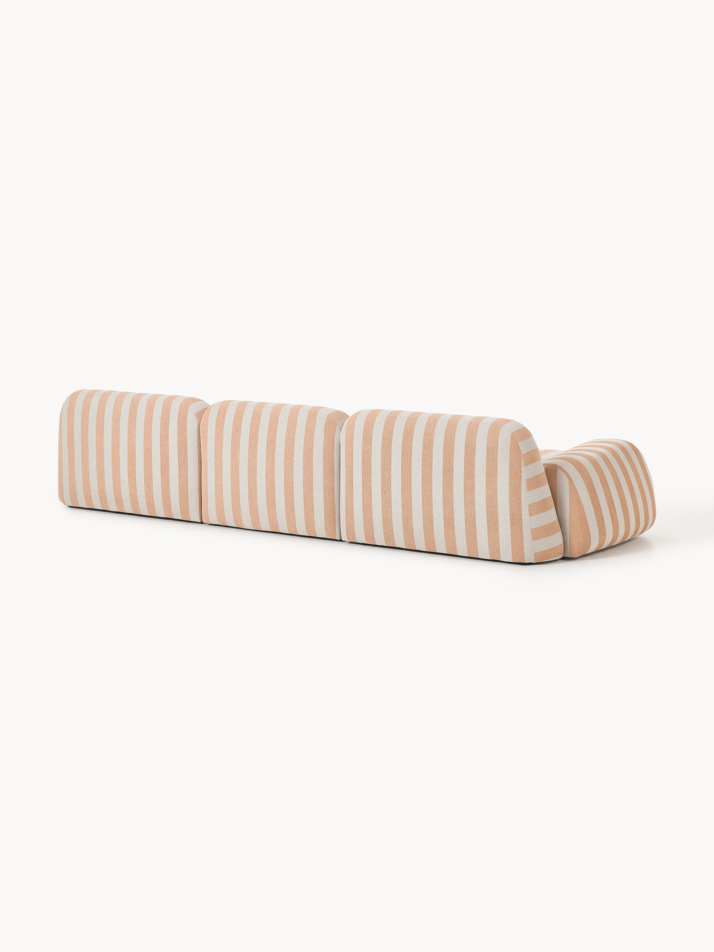Modulares Gestreiftes Sofa Wolke (4-Sitzer)