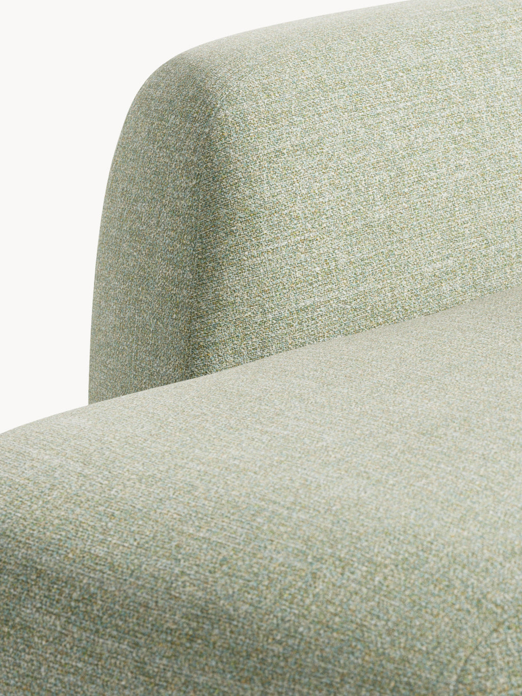 Modulares Bouclé-XL-Ecksofa Wolke mit Chaiselongue