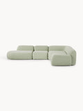 Galeriebild 1 - Modulares Bouclé-XL-Ecksofa Wolke mit Chaiselongue