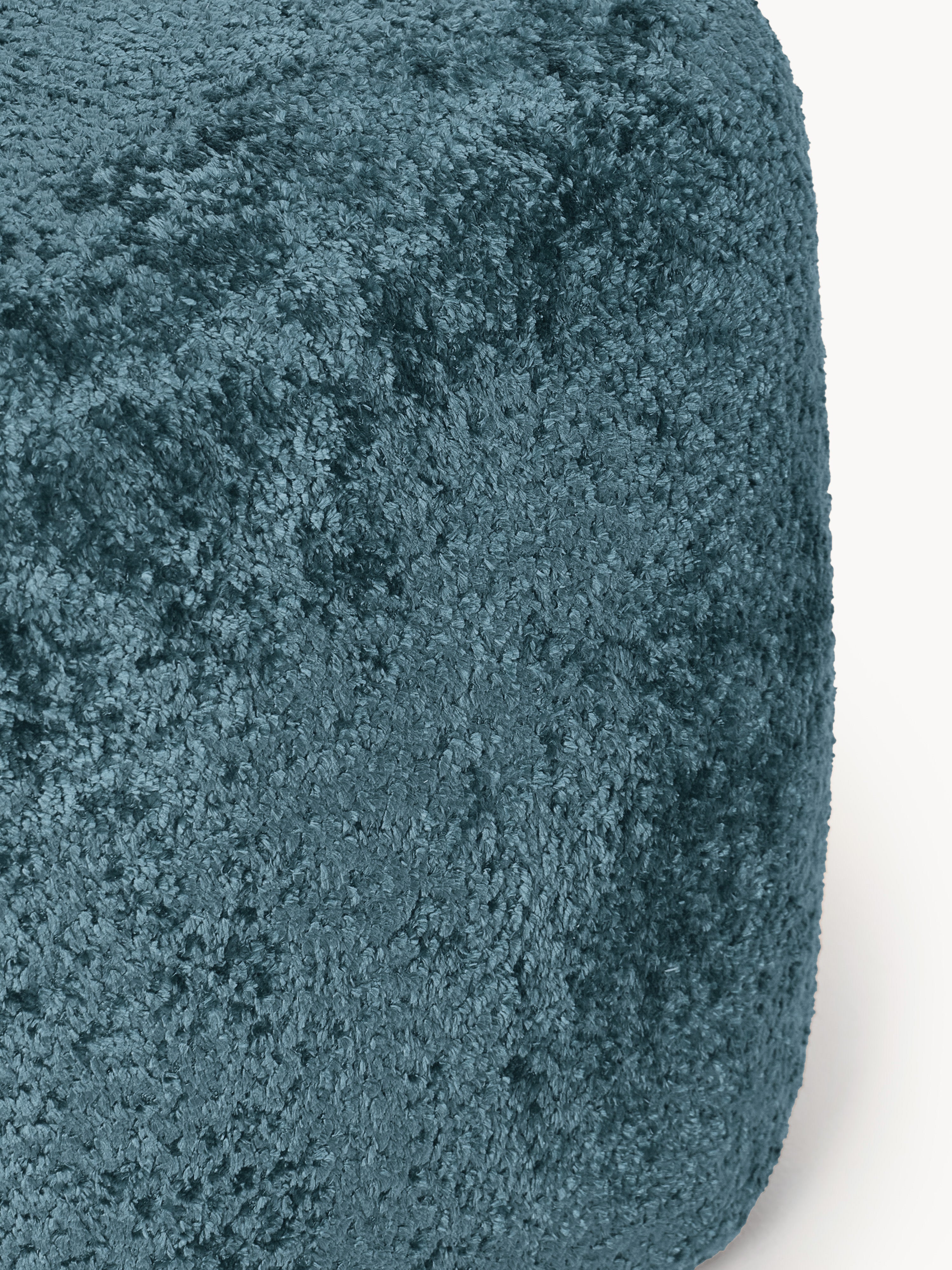 Hohe Ottomane Wolke aus Teddy-Bouclé