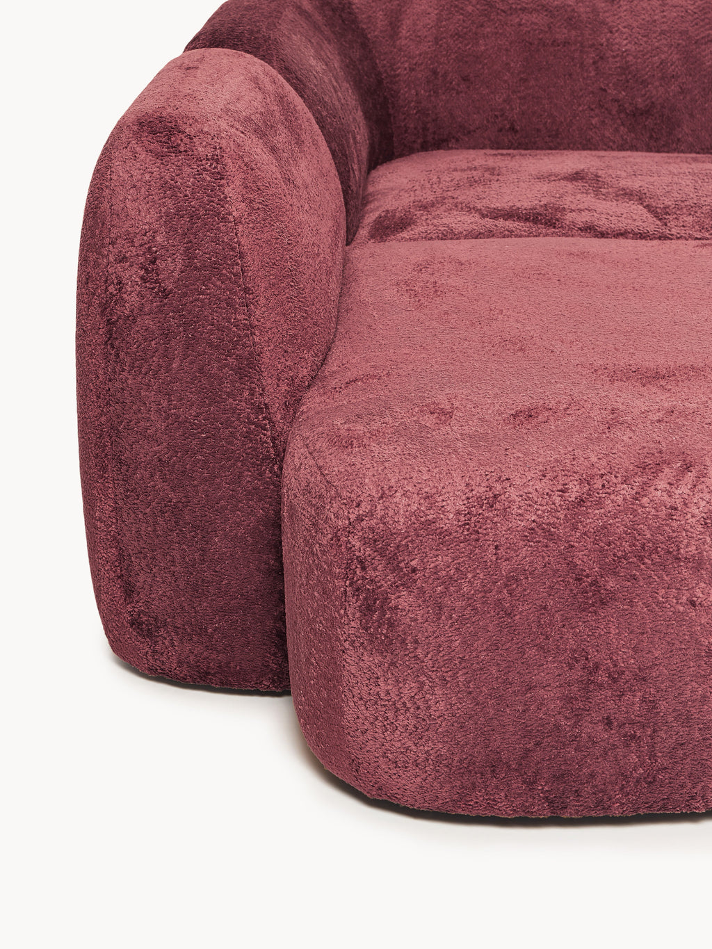 XL Modulares Teddy-Bouclé-Sofa Wolke