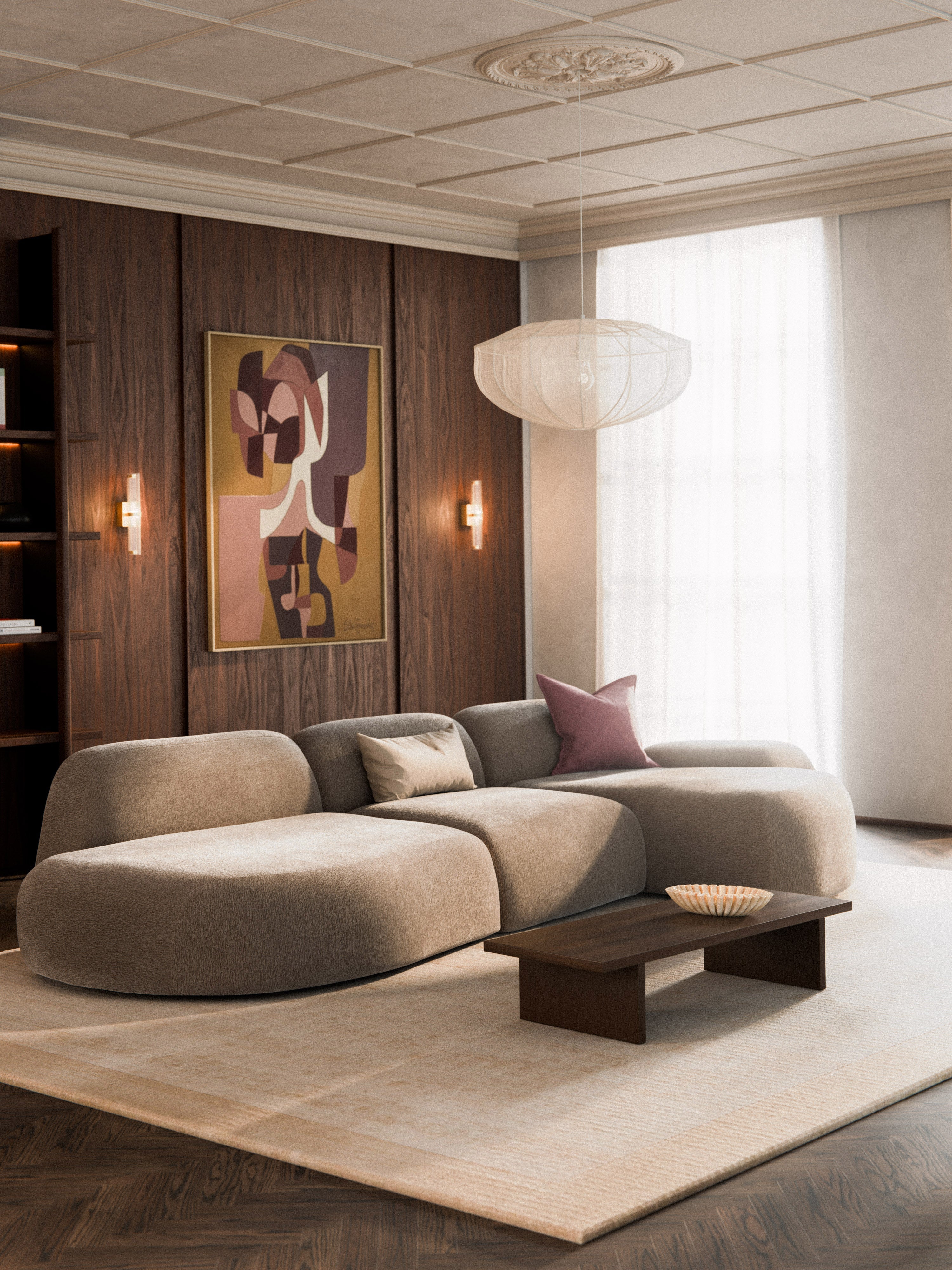 Modulares Ecksofa Wolke (4-Sitzer) mit Chaiselongue