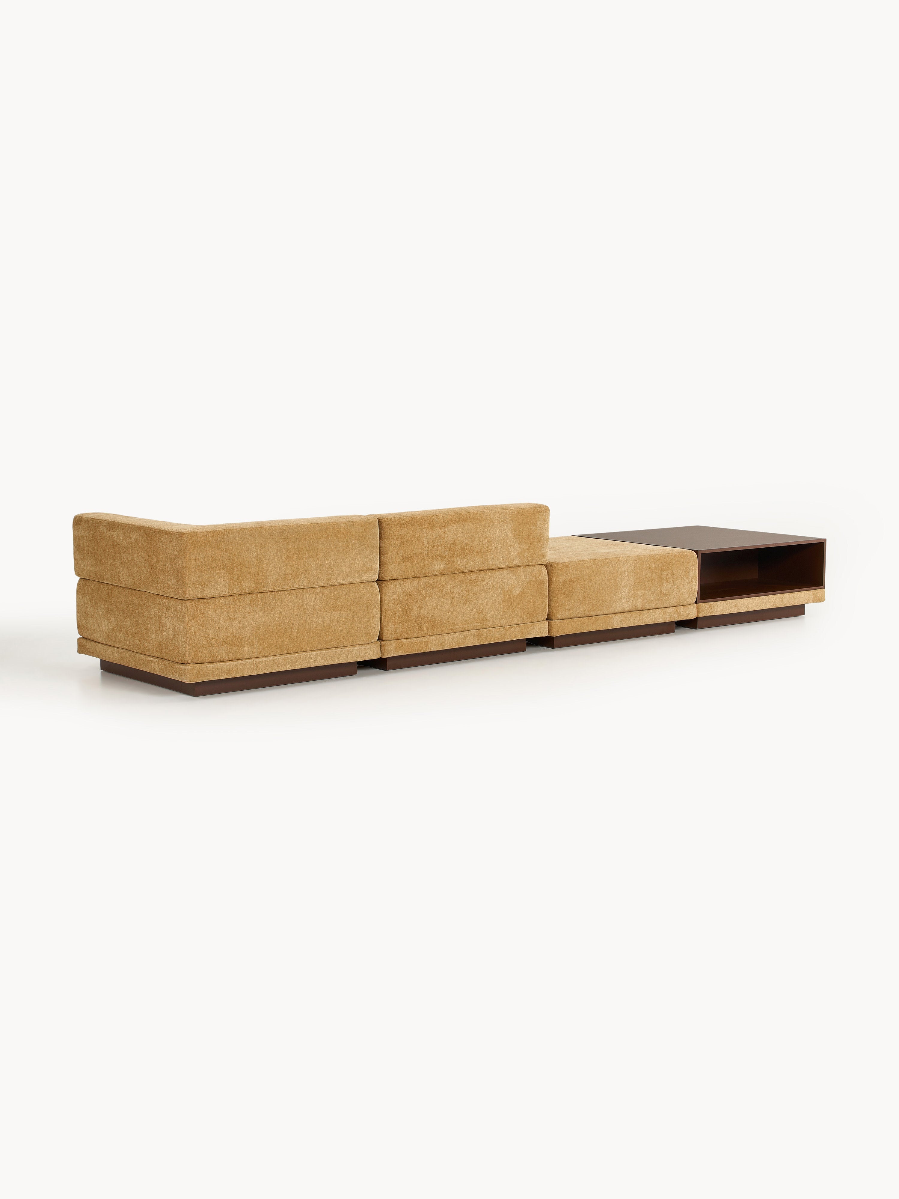 Modulares Sofa Colin (4-Sitzer) mit Couchtisch & Ottomane