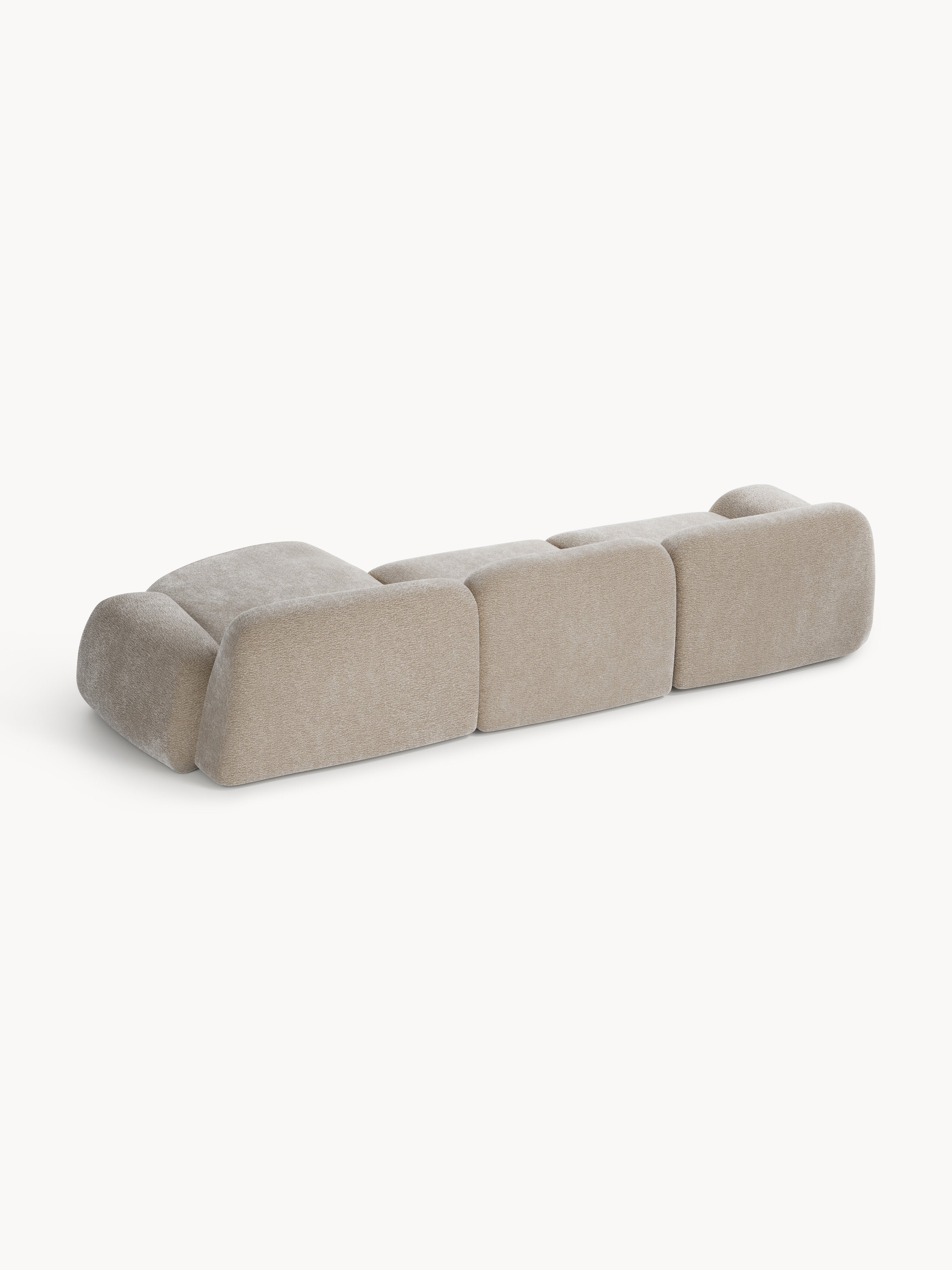 Modulares Teddy-Ecksofa Wolke (4-Sitzer)