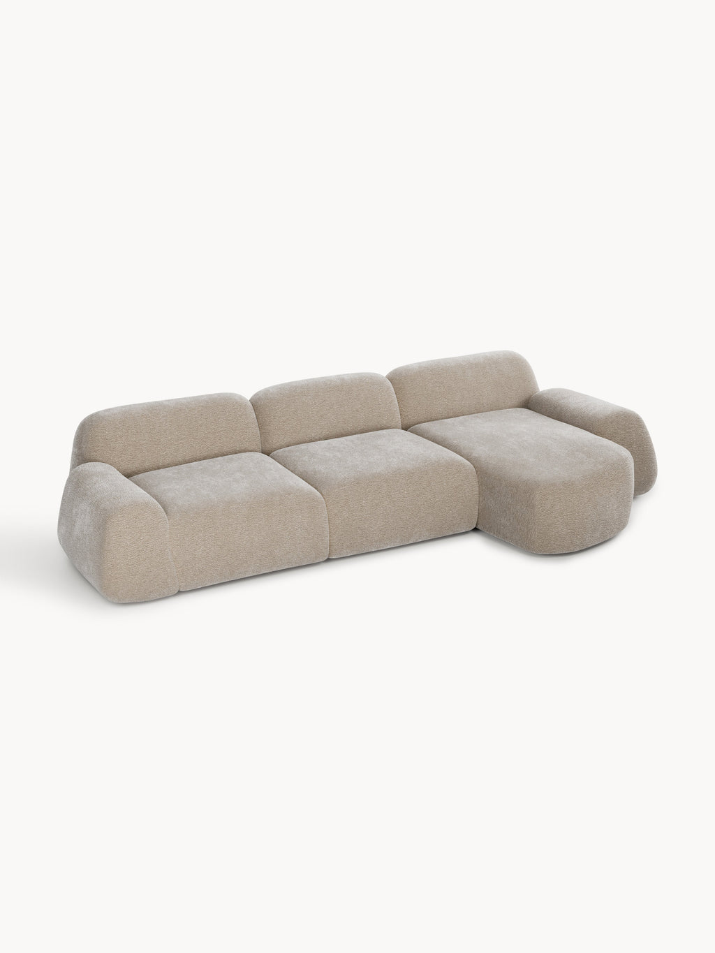 Modulares Teddy-Ecksofa Wolke (4-Sitzer)