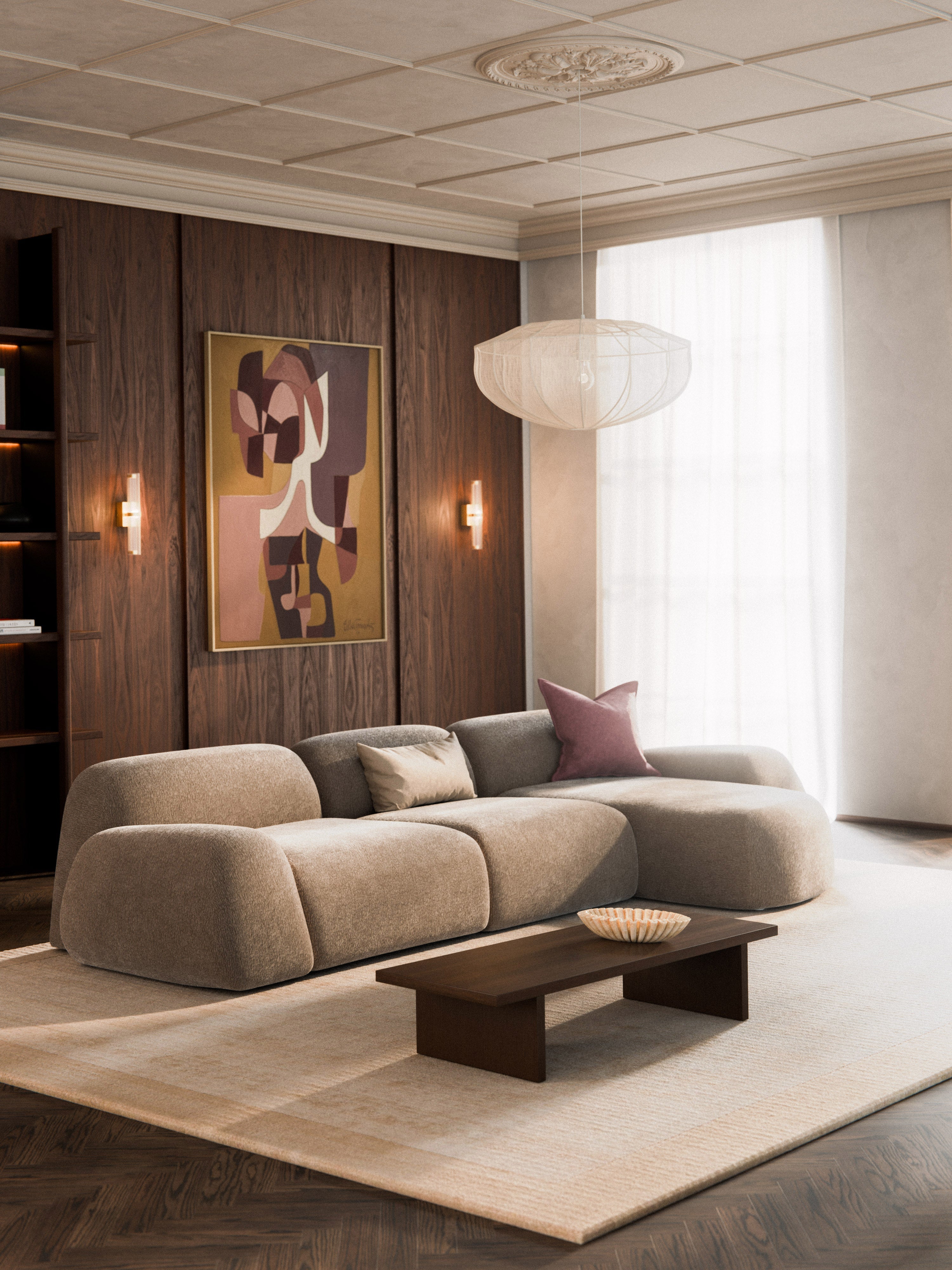 Modulares Teddy-Ecksofa Wolke (4-Sitzer)